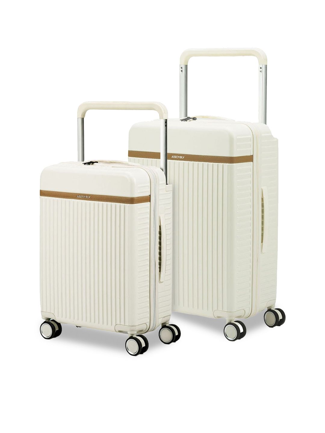 Assembly Set of 2 Hard Sided Cabin Luggage & Medium Luggage Trolley 45 litres & 65litres-picture-16