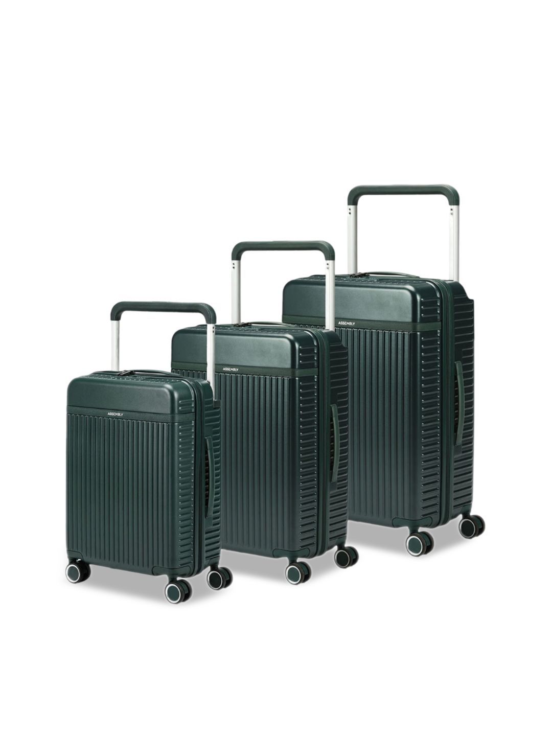 Assembly Rover Pack Of 3 Textured 360-Degree Rotation Hard-Sided Trolley Suitcases 48.5 cm-picture-10