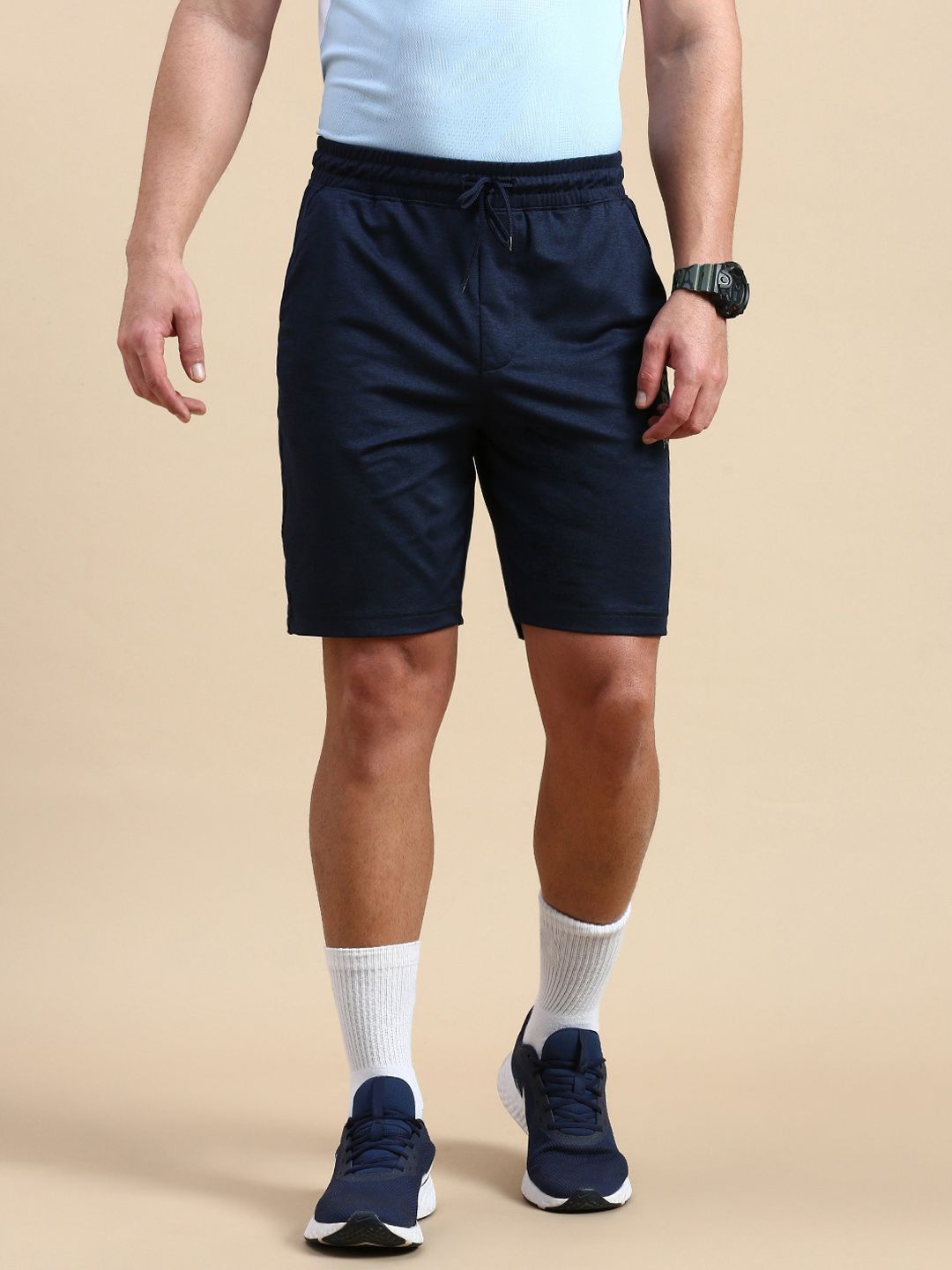 Classic Polo Men Slim Fit Running Sports Shorts With Antimicrobial Technology-picture-13