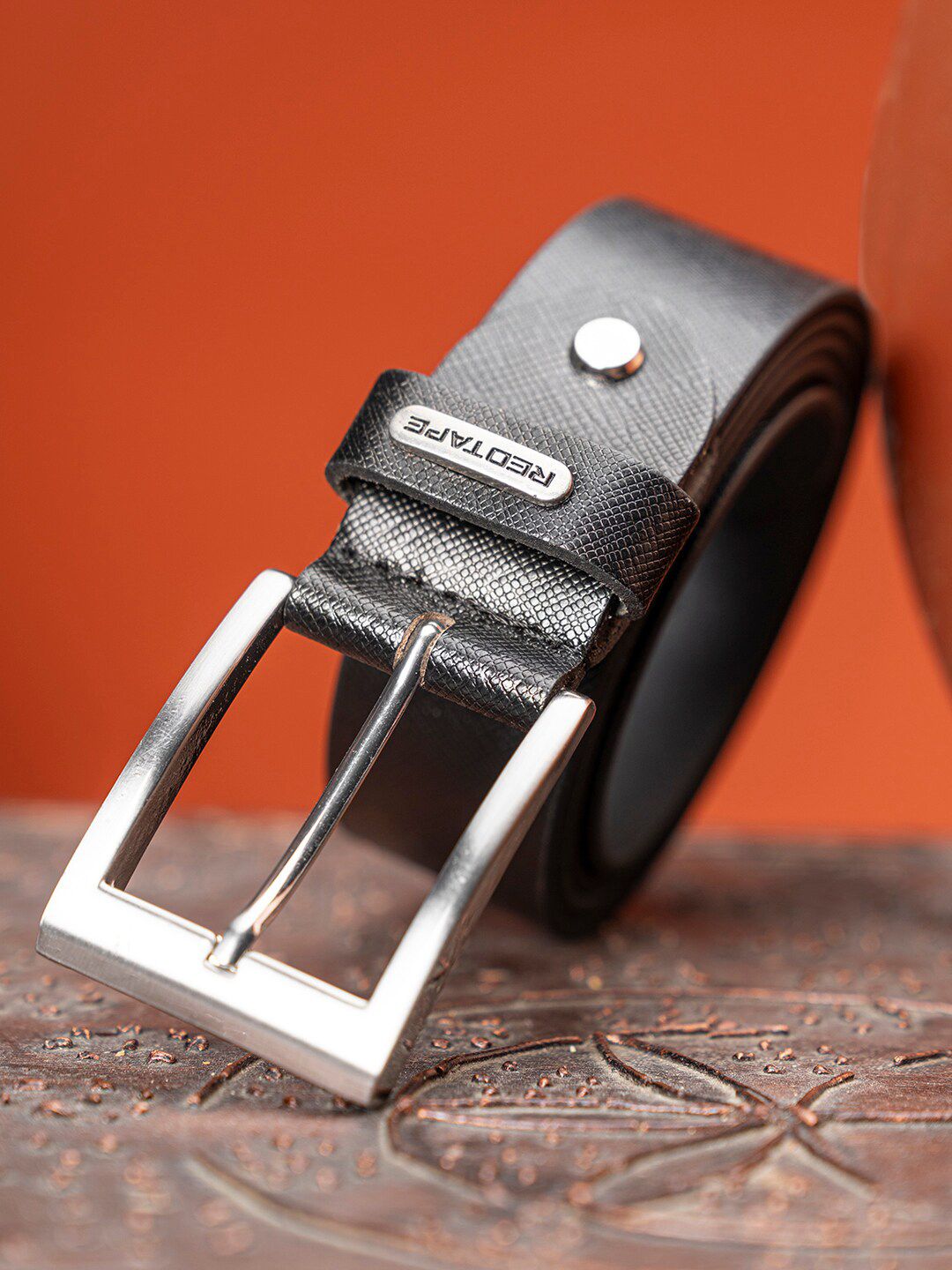 Red Tape Men Textured Leather Formal Belt-picture-23
