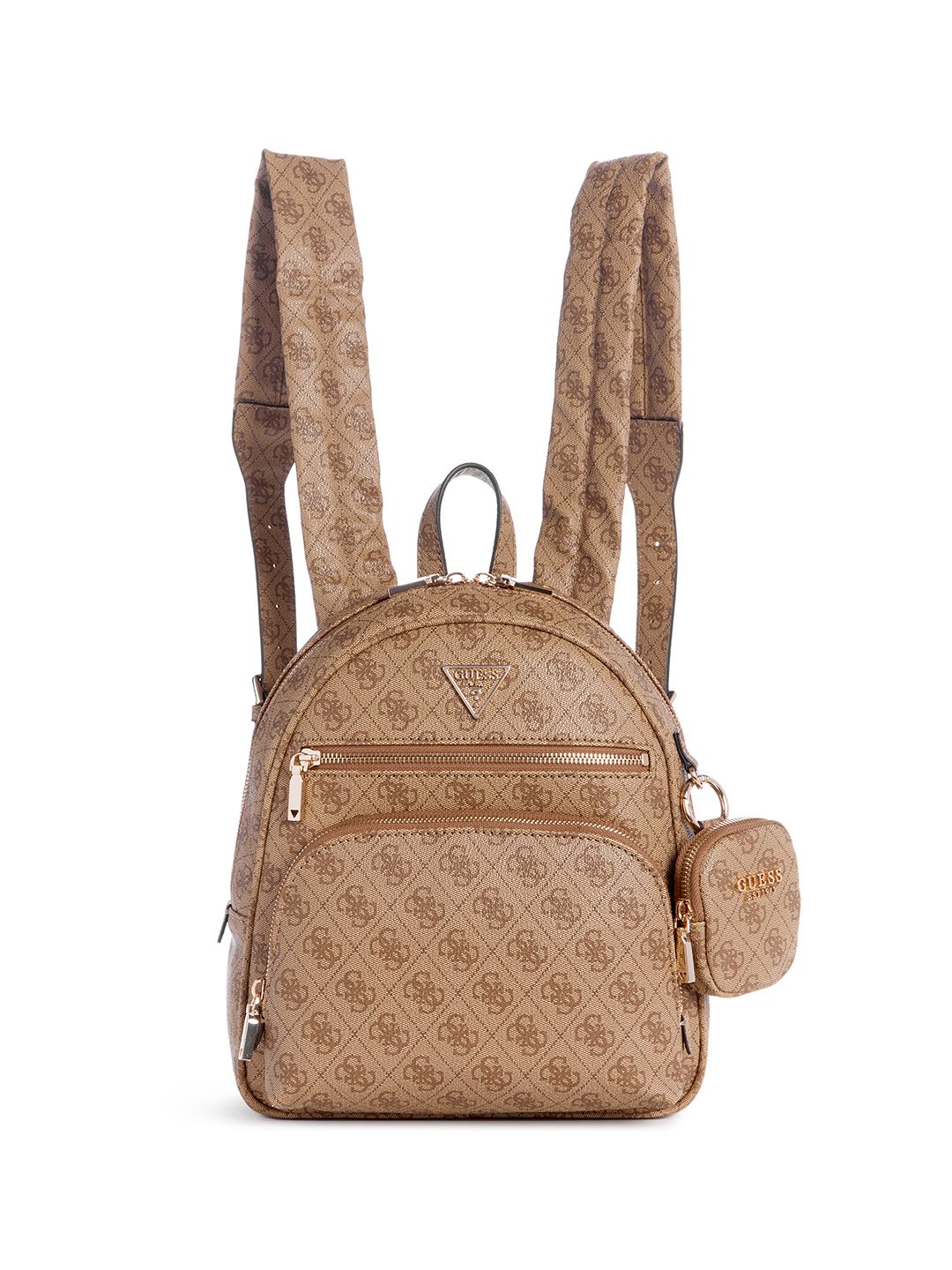 GUESS Women Brand Logo Printed Medium-Sized Backpack with Pouch 11L-picture-41