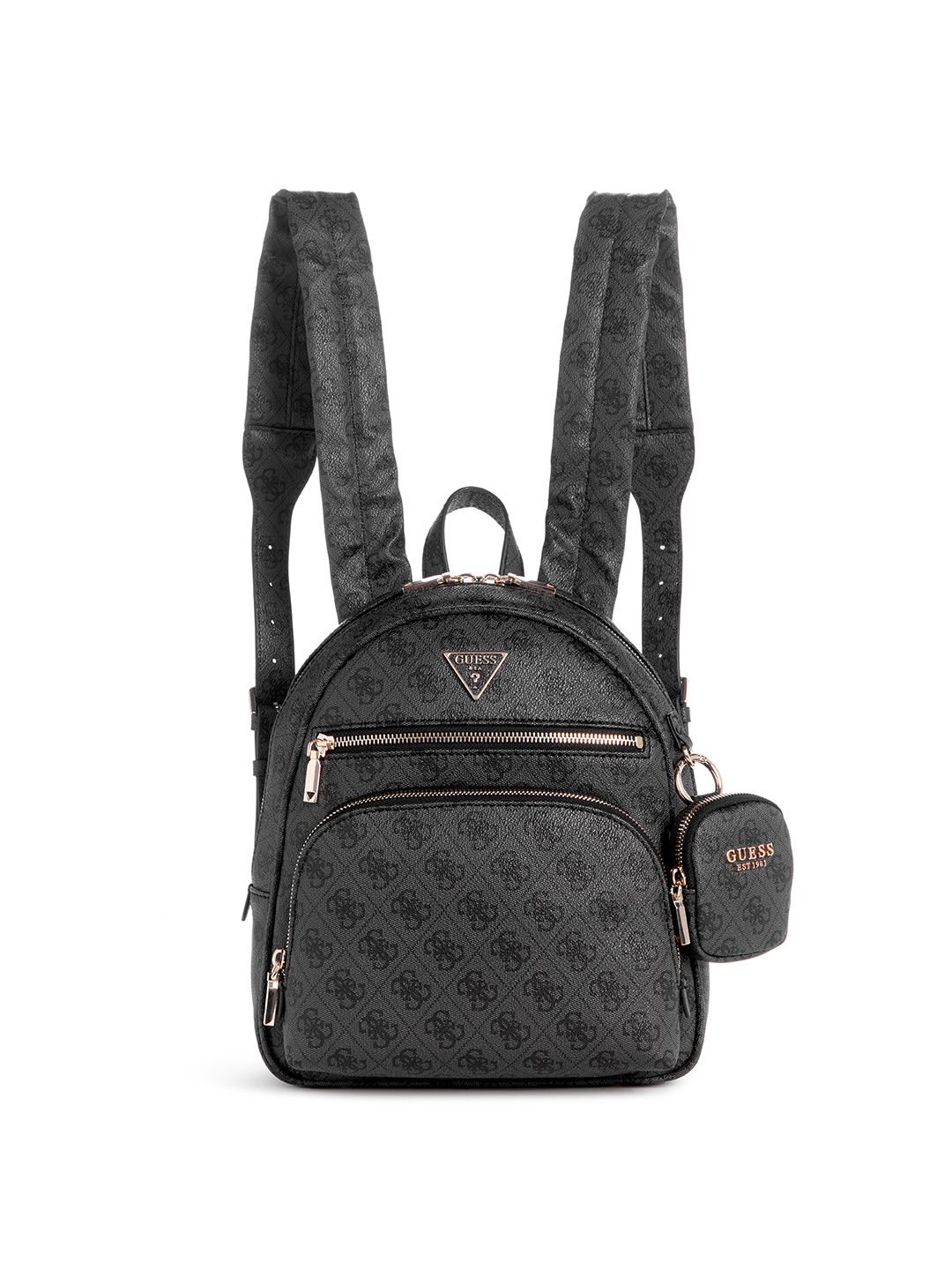 GUESS Women Brand Logo Printed Medium-Sized Backpack with Pouch 11L-picture-27