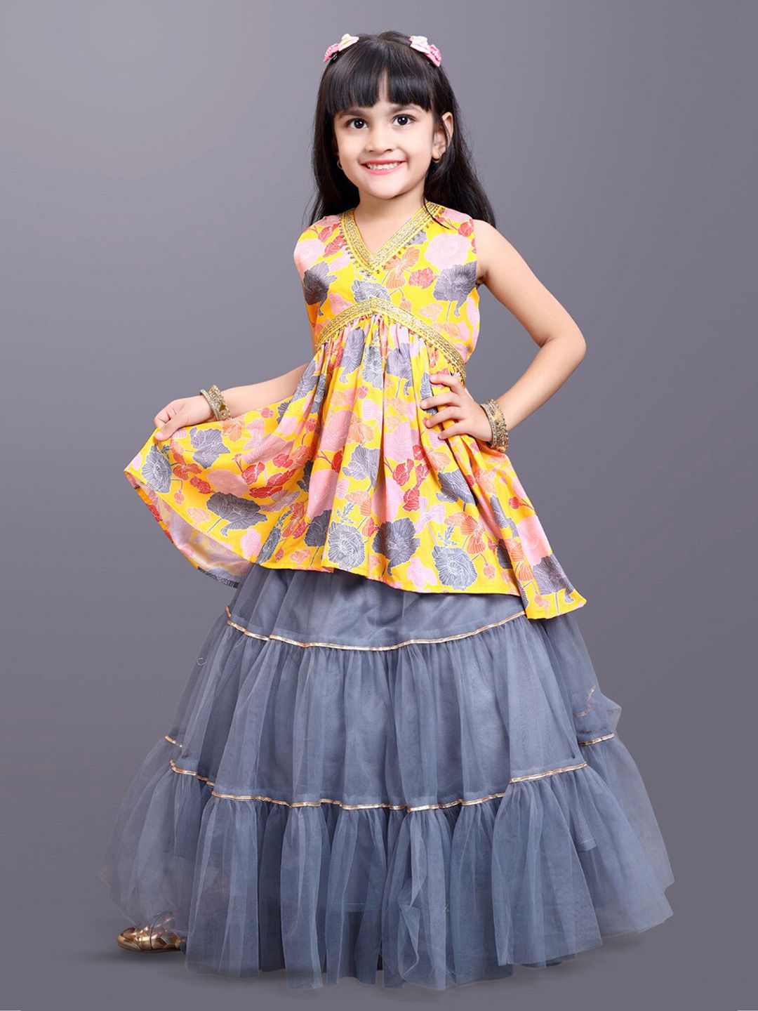 BAESD Girls Floral Printed Ready to Wear Lehenga Choli-picture-38