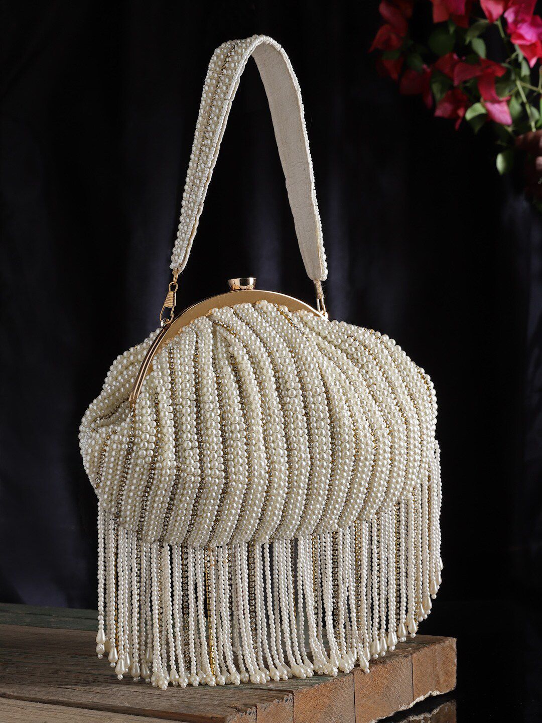 Anekaant Embellished Tasselled Purse Clutch-picture-30