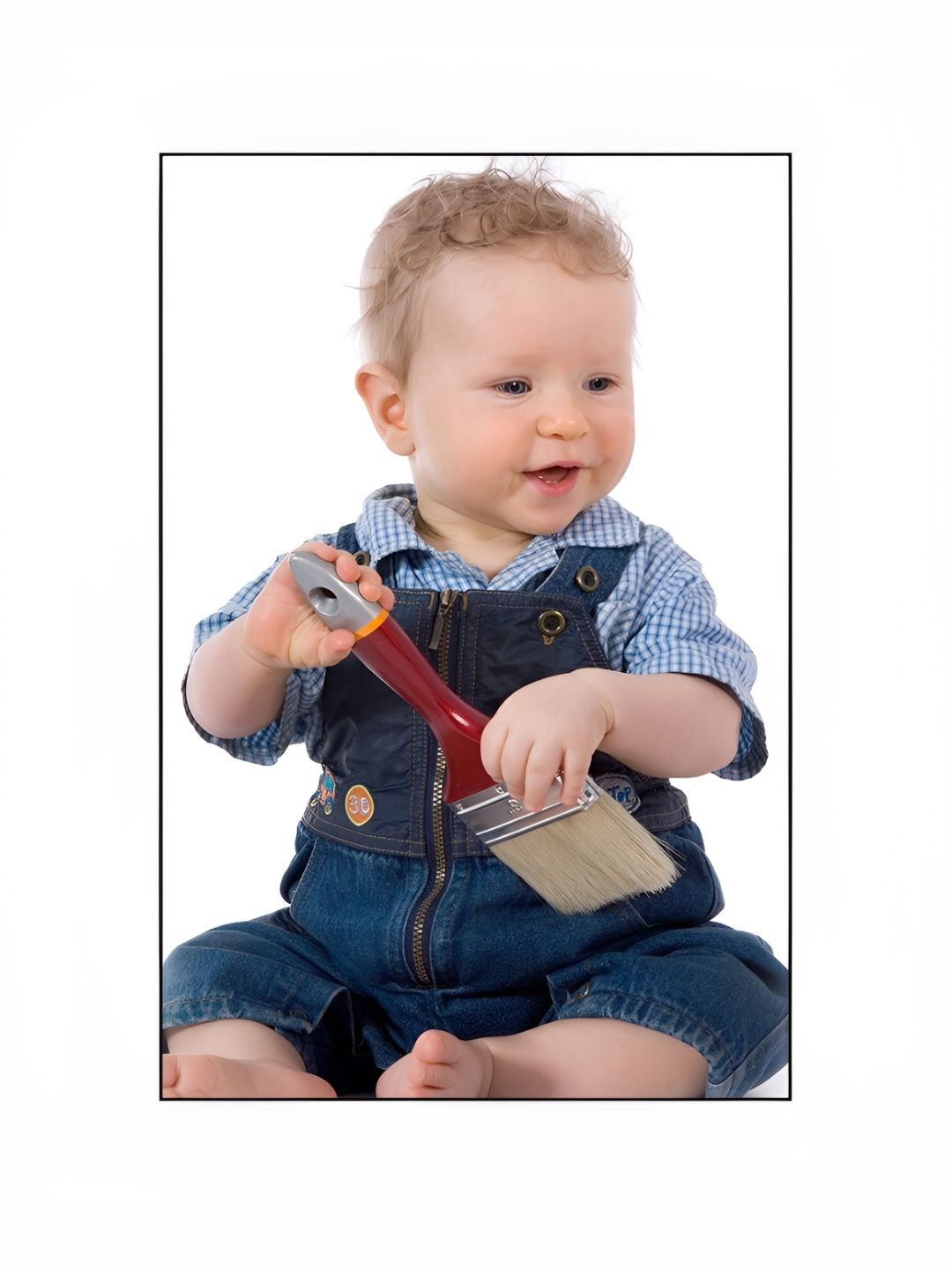 PnF Beige & Blue Cute Baby Wall Stickers-picture-10