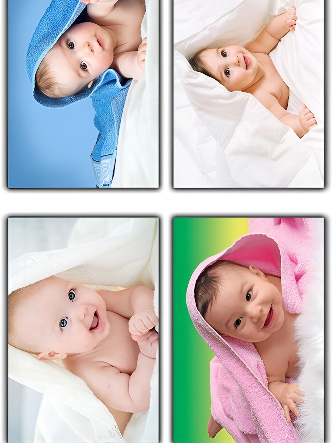 PnF Beige & White Cute Baby Poster Wall Stickers-picture-26