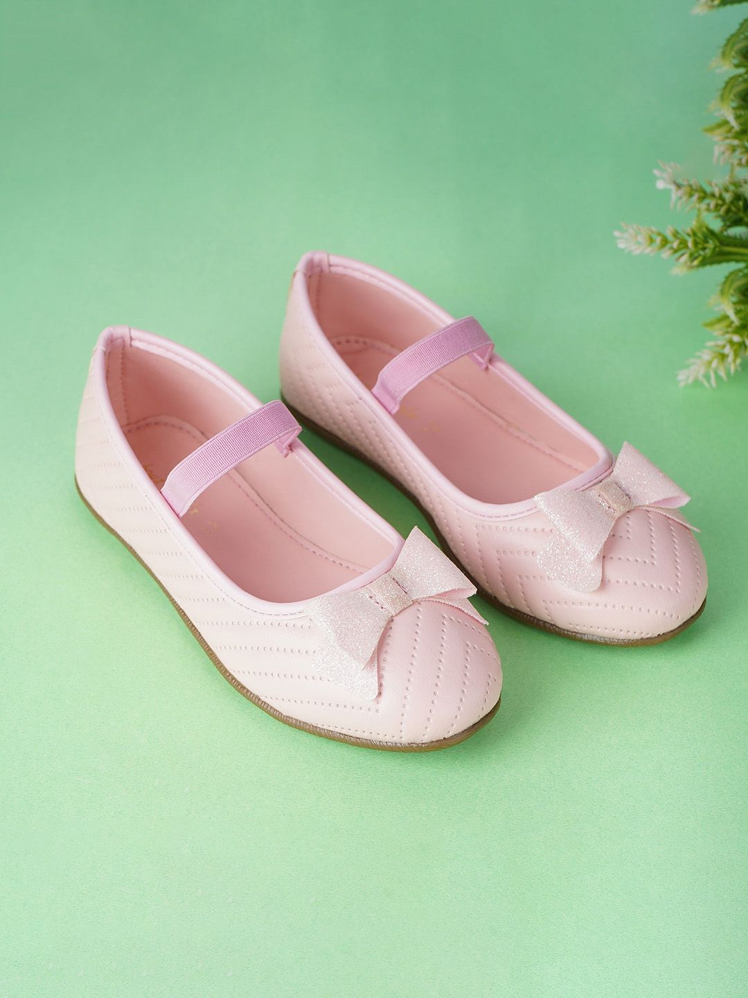 BOYZ N GALZ Girls Embellished Round Toe Bows Ballerinas-picture-54