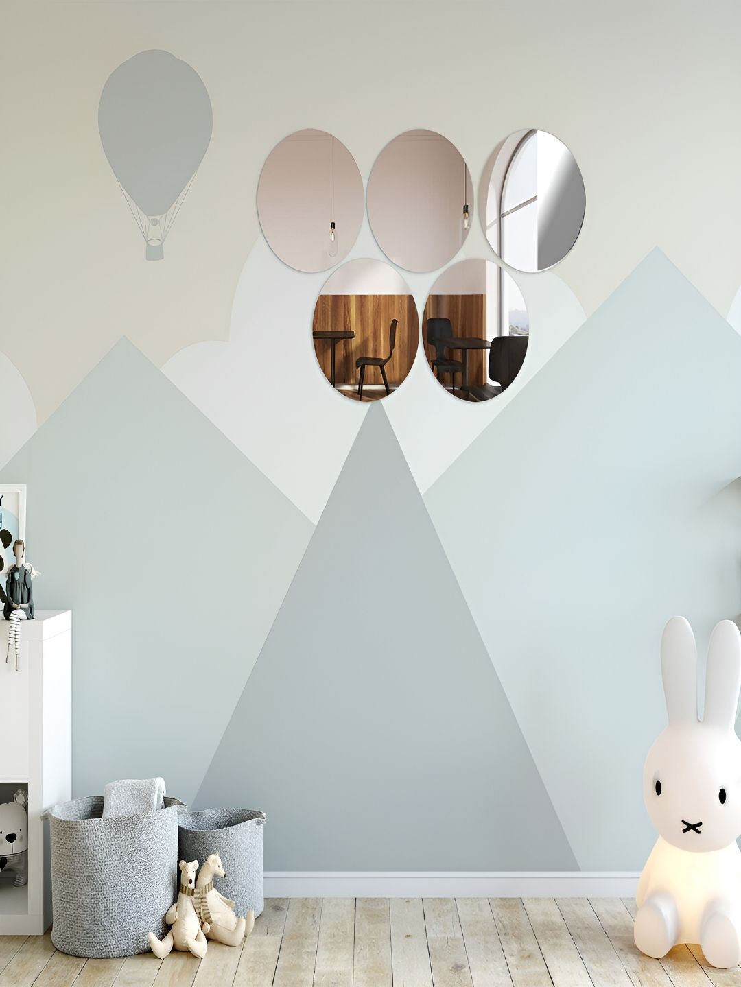 Kuber Industries Silver Toned 6 Pieces Self Adhesive Mirror Stickers For Wall-picture-25