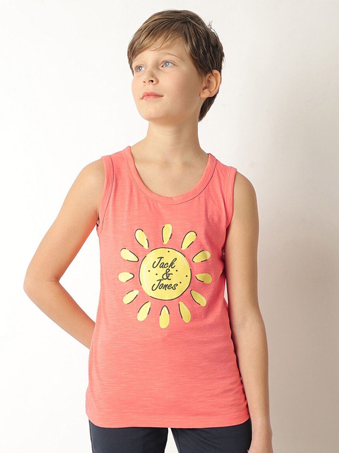 Jack & Jones Junior Boys Graphic Printed Pure Cotton T-shirt-picture-32