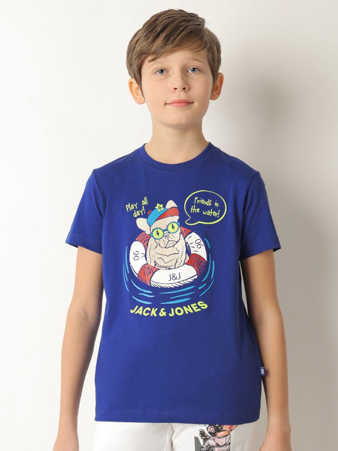 Jack & Jones Junior Boys Graphic Printed Pure Cotton T-shirt-picture-10