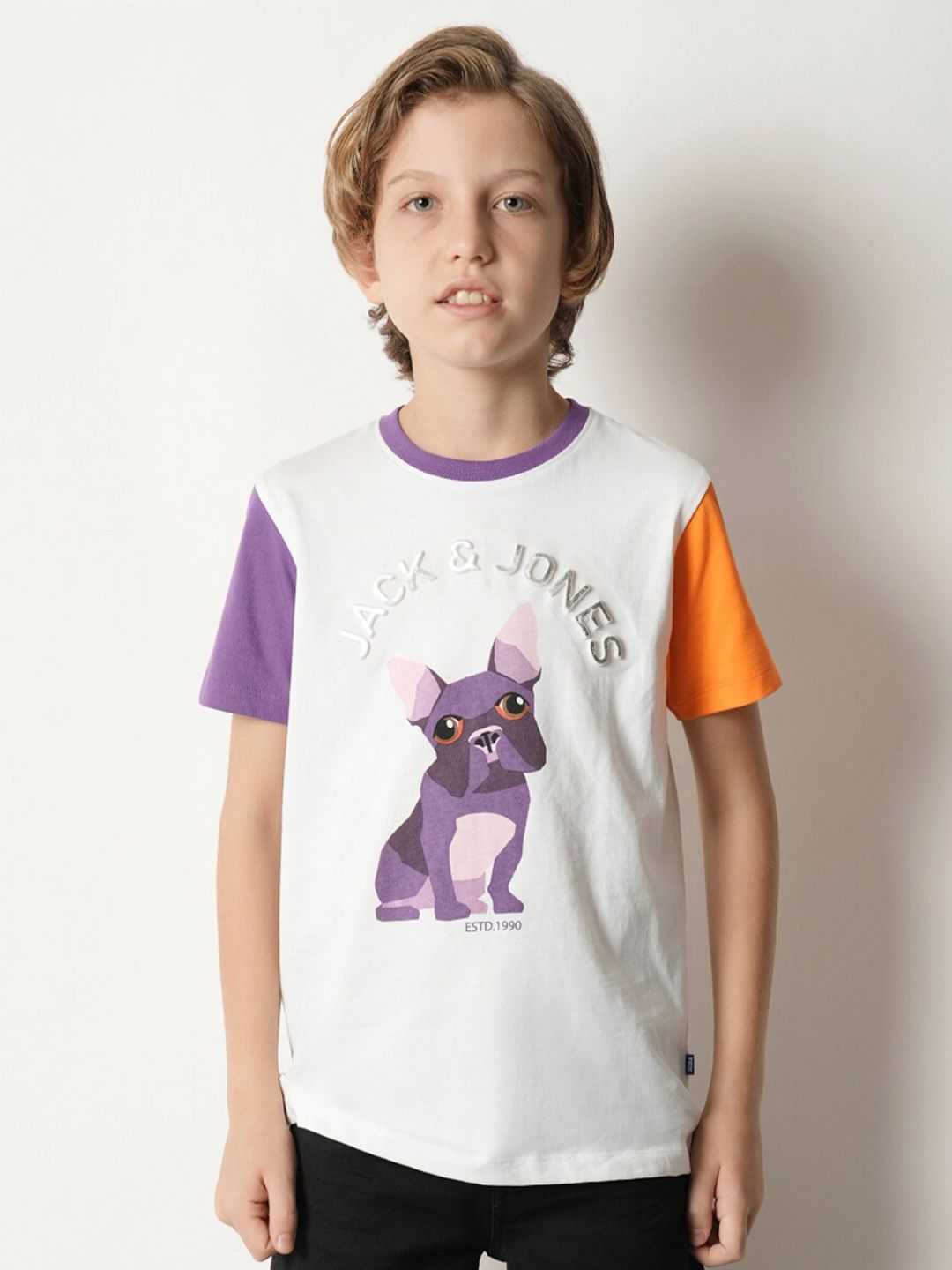 Jack & Jones Junior Boys Graphic Printed Pure Cotton T-shirt-picture-19