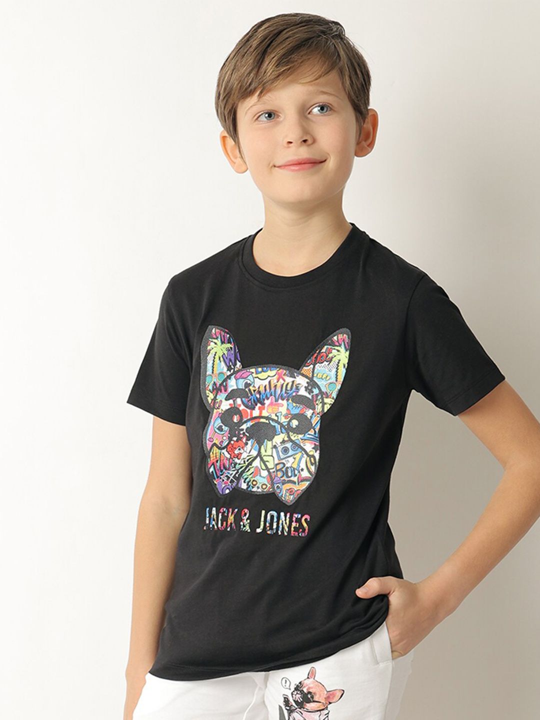 Jack & Jones Junior Boys Graphic Printed Pure Cotton T-shirt-picture-28