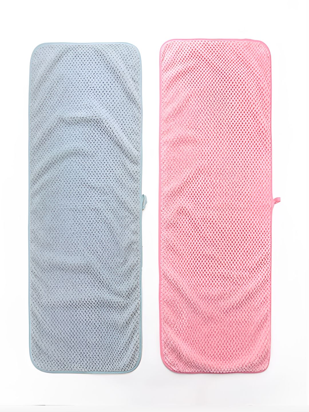 Kuber Industries Grey & pink 2 Pcs Textured 280 GSM Hand Towels-picture-34