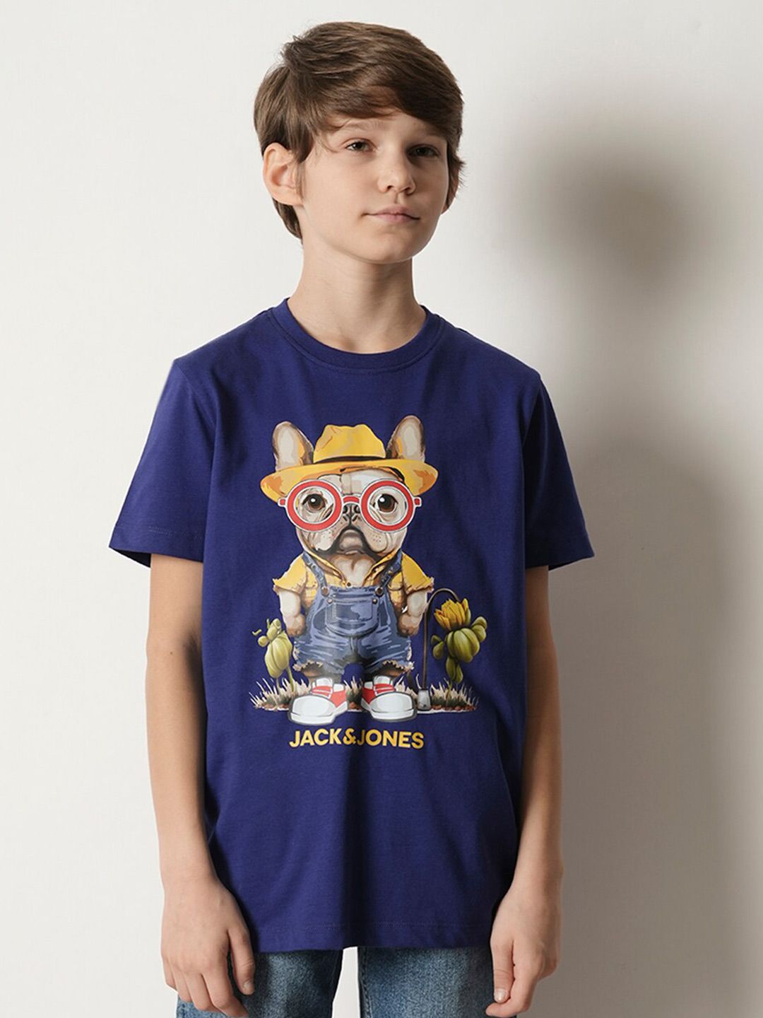Jack & Jones Junior Boys Graphic Printed Pure Cotton T-shirt-picture-16