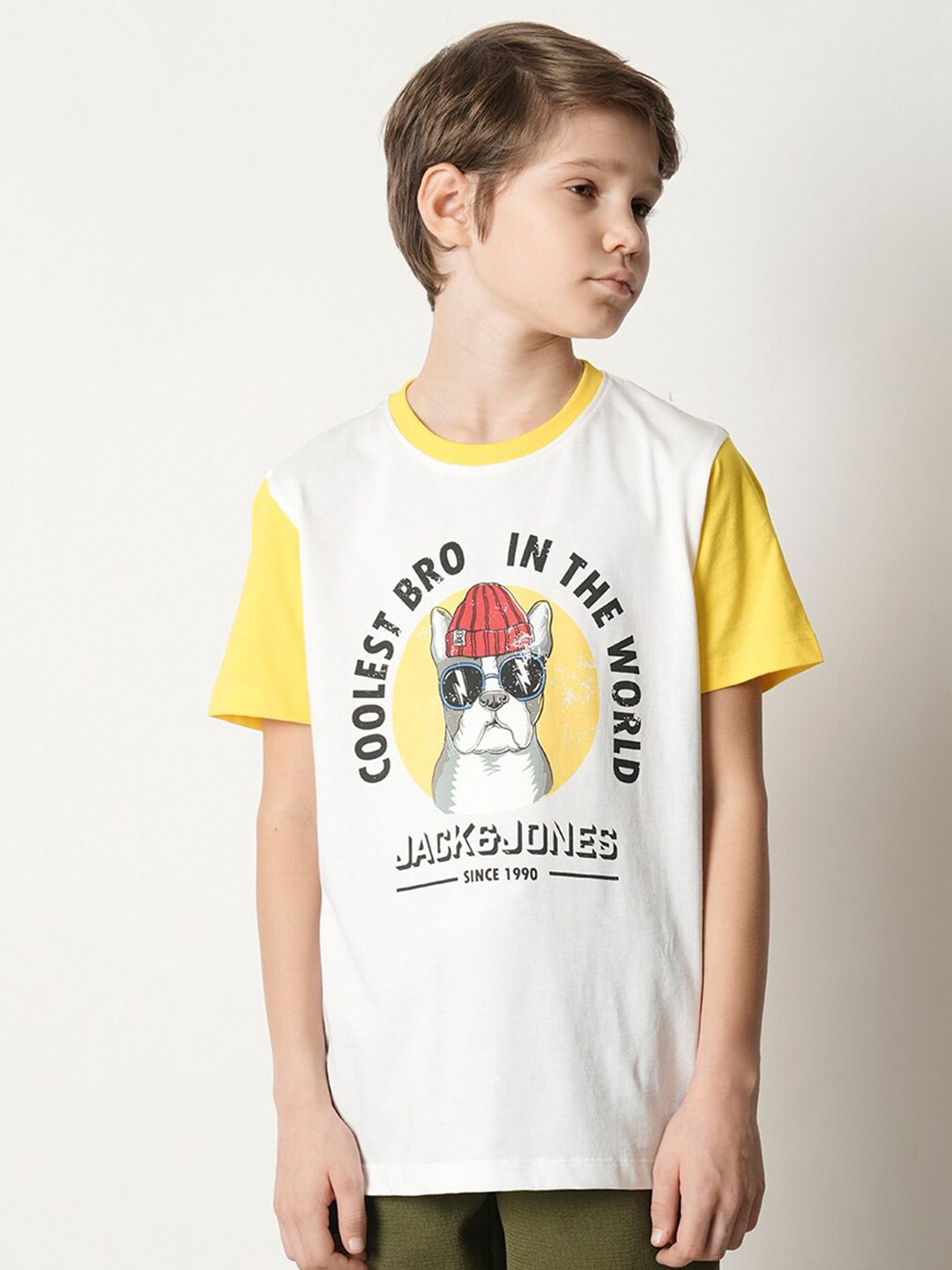 Jack & Jones Junior Boys Graphic Printed Pure Cotton T-shirt-picture-28