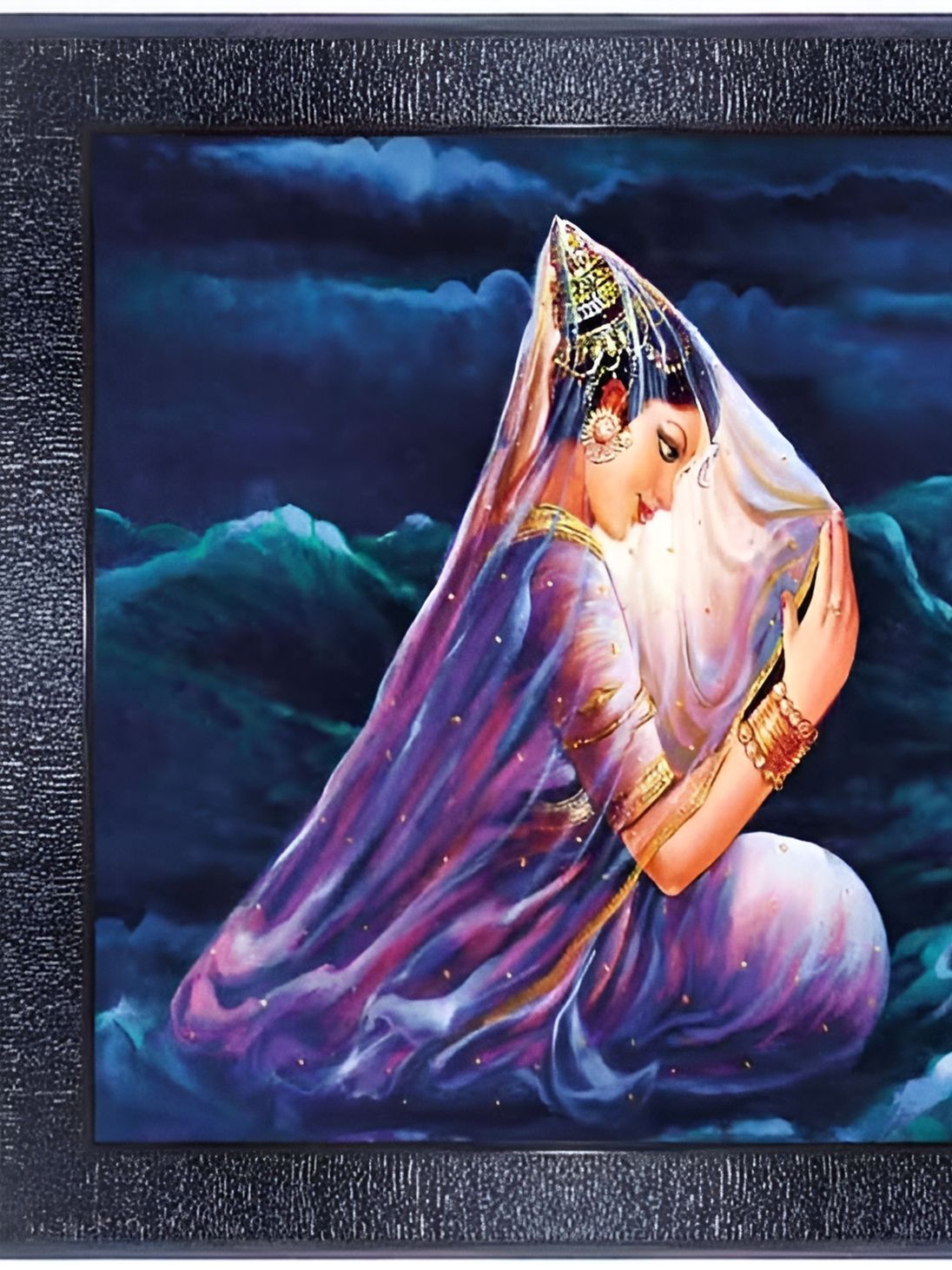 PnF Black & Purple Wooden Painting Wall Art-picture-25