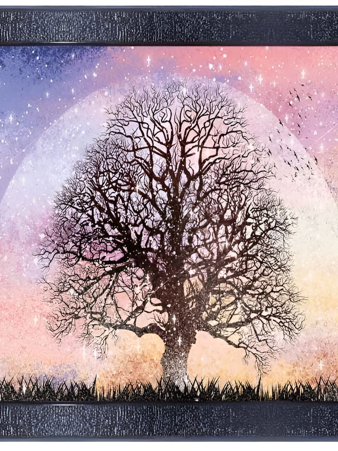 PnF Black & Purple Wooden Painting Wall Art-picture-32