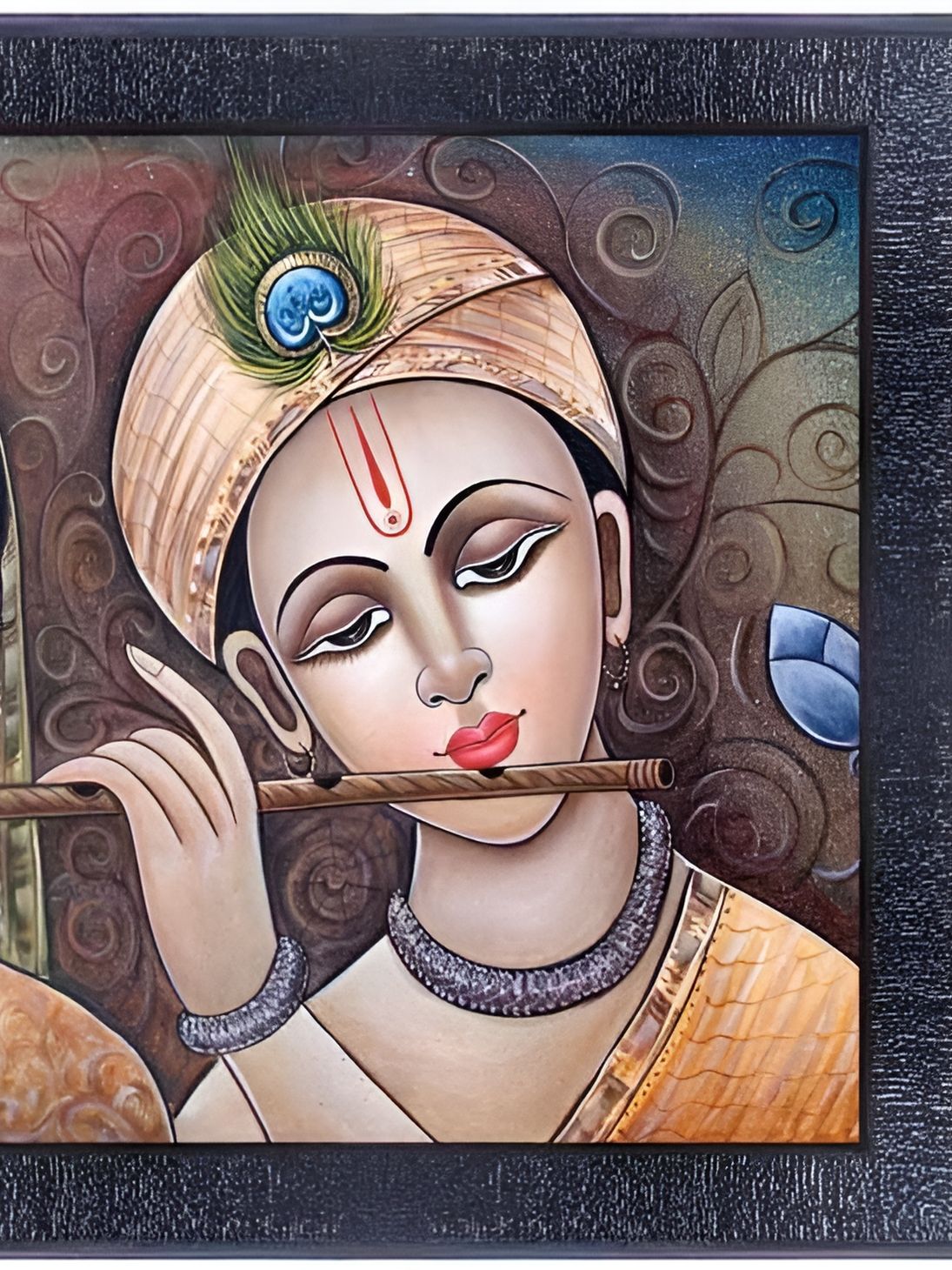 PnF Black & Orange Religious Wooden Paintings Wall Art-picture-10