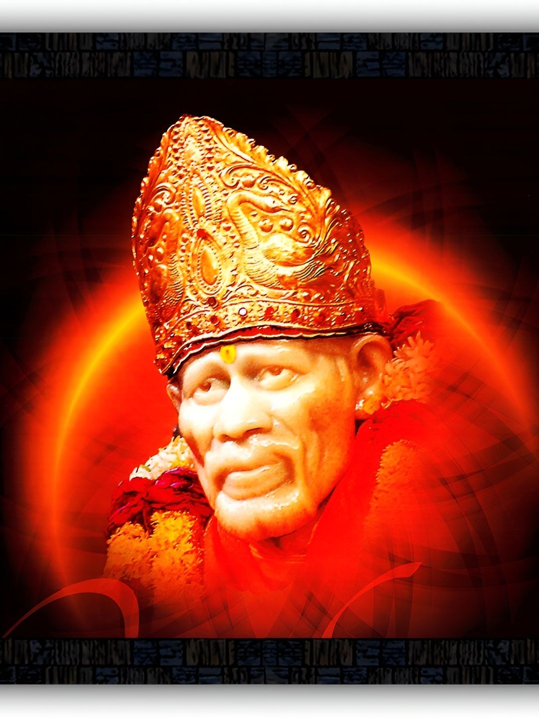 PnF Black & Orange Paper Religious Wall Art-picture-35