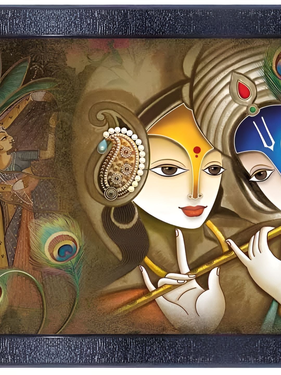 PnF Black & Brown Wooden Religious Painting Wall Art-picture-21