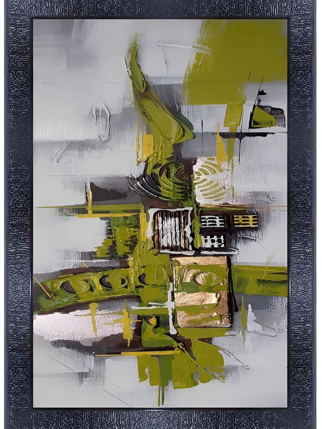 PnF Black & Grey Printed Wooden Painting Wall Art-picture-22