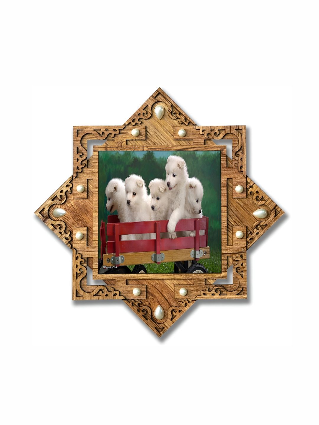 PnF Brown & Green Wooden Paintings Wall Art-picture-10