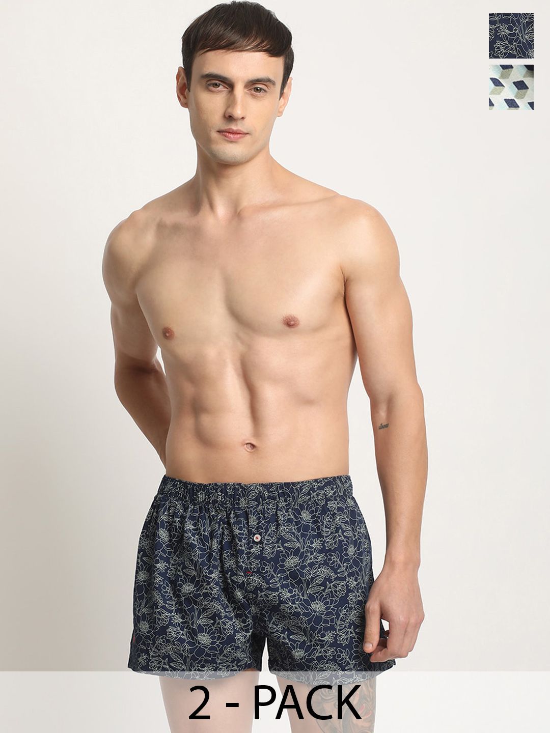 THE BEAR HOUSE Pack Of 2 Printed Cotton Boxers TBH-VOCAB-NEW-picture-13