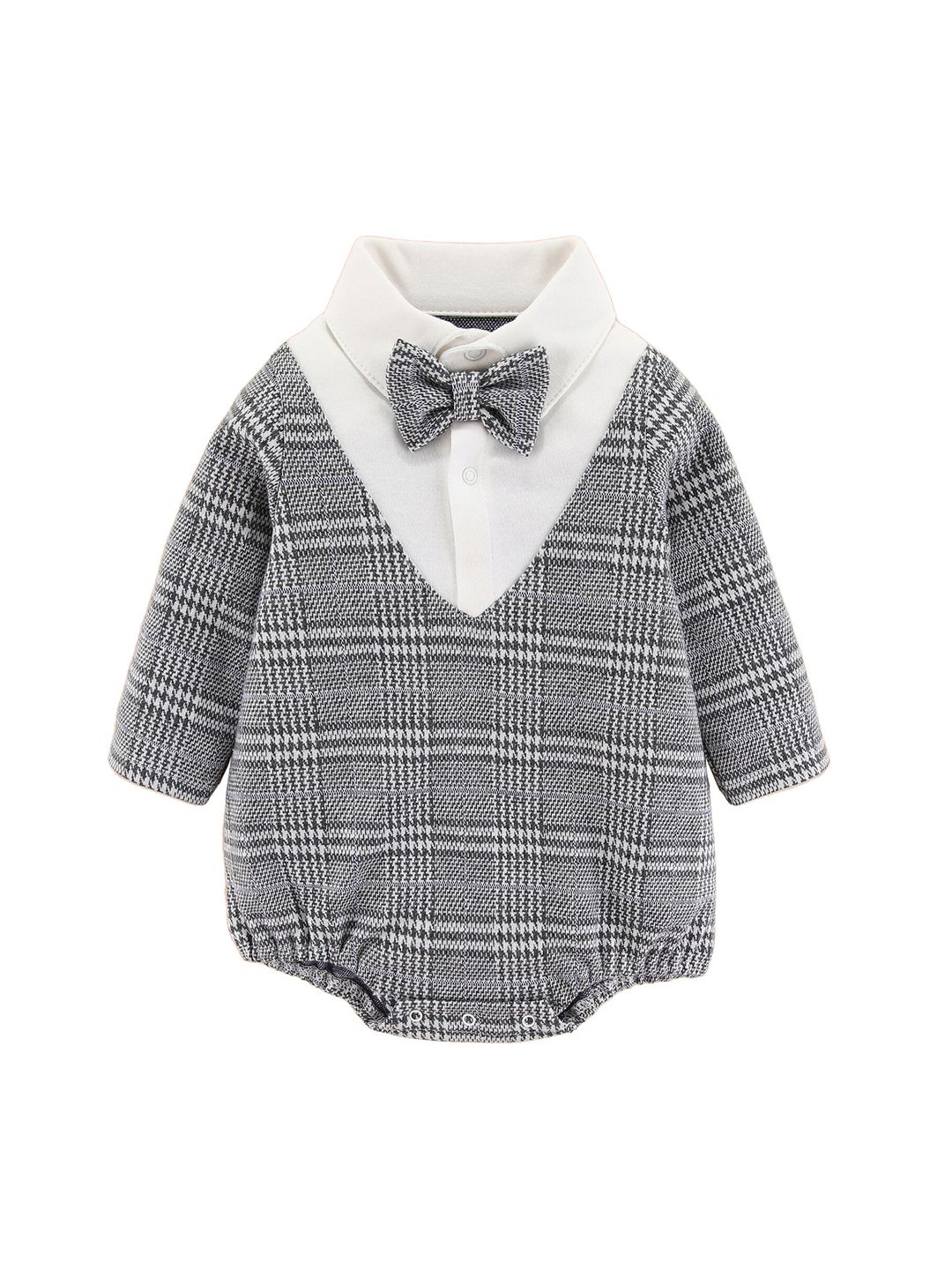 StyleCast Boys Checked Cotton Rompers-image-37