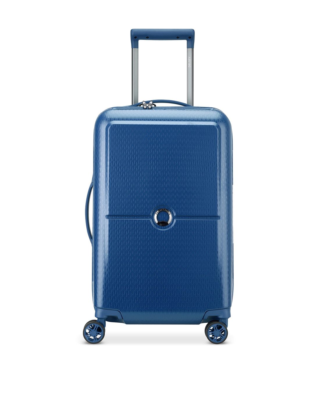 Delsey Paris Dark Blue TURENNE Hard Small Carry-On Luggage 55CM-image-1