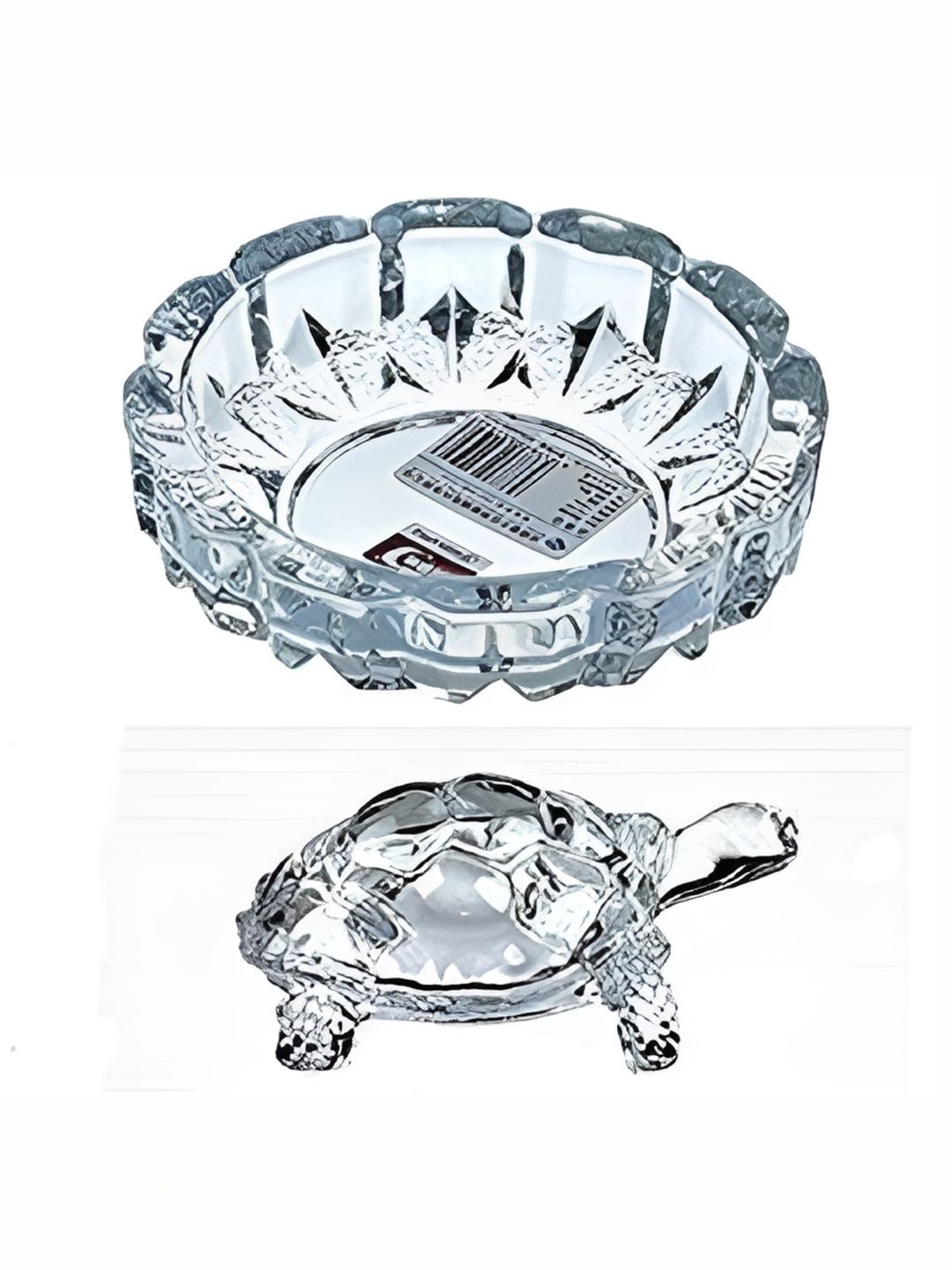 Navyaksh White Glass Religious Idol Small Showpiece-image-29