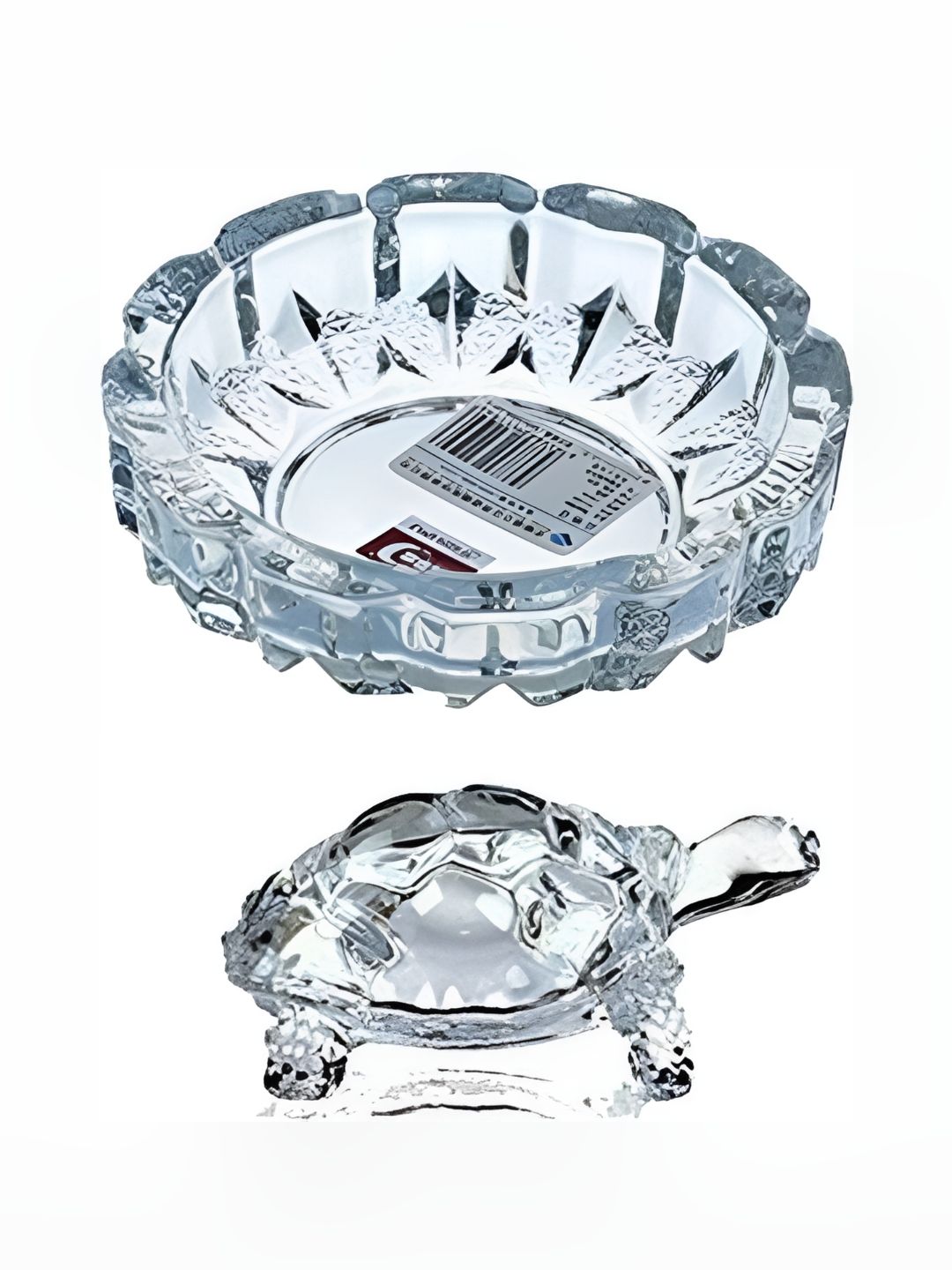 Navyaksh White Glass Religious Idol Small Showpiece-image-17