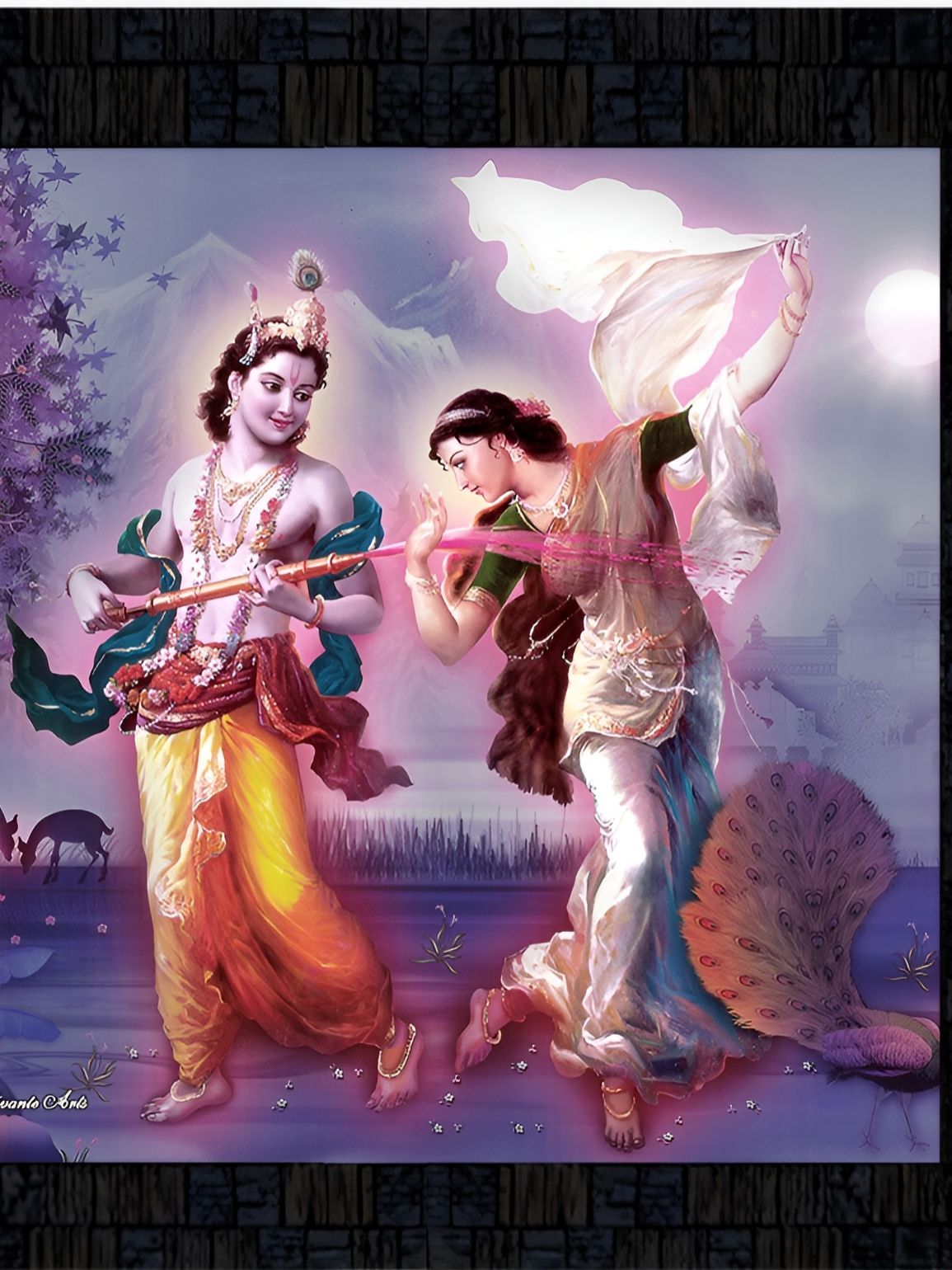 PnF Black & Purple Wooden Religious Printed Wall Art-picture-19