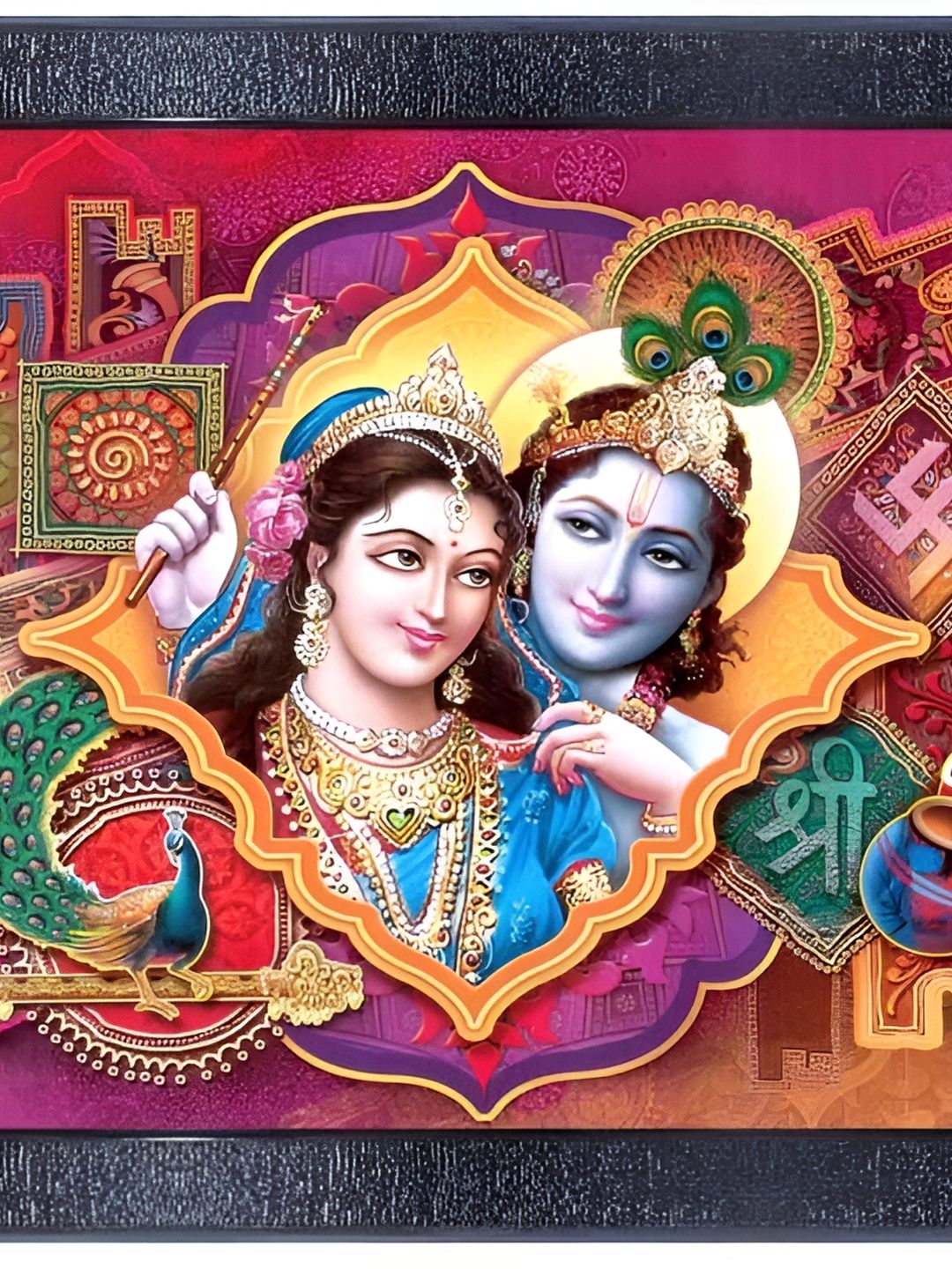 PnF Black & Purple Wooden Painting Wall Art-picture-34