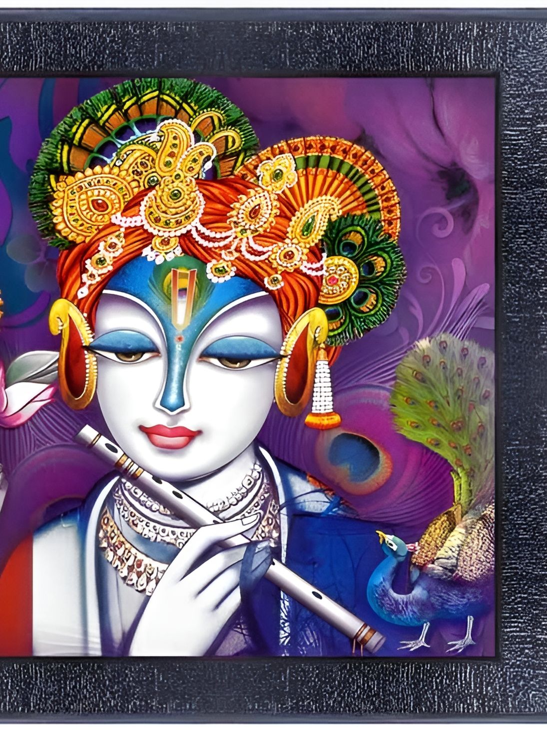 PnF Black & Purple Religious Wooden Painting Wall Art-picture-11