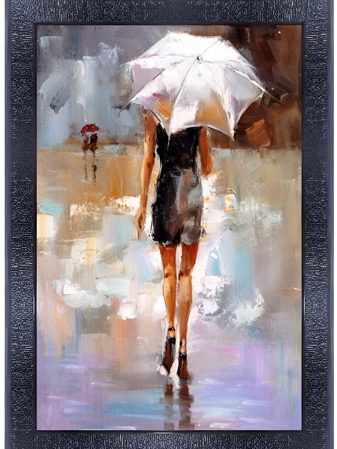 PnF Black & Purple Wooden Abstract Wall Painting-picture-27