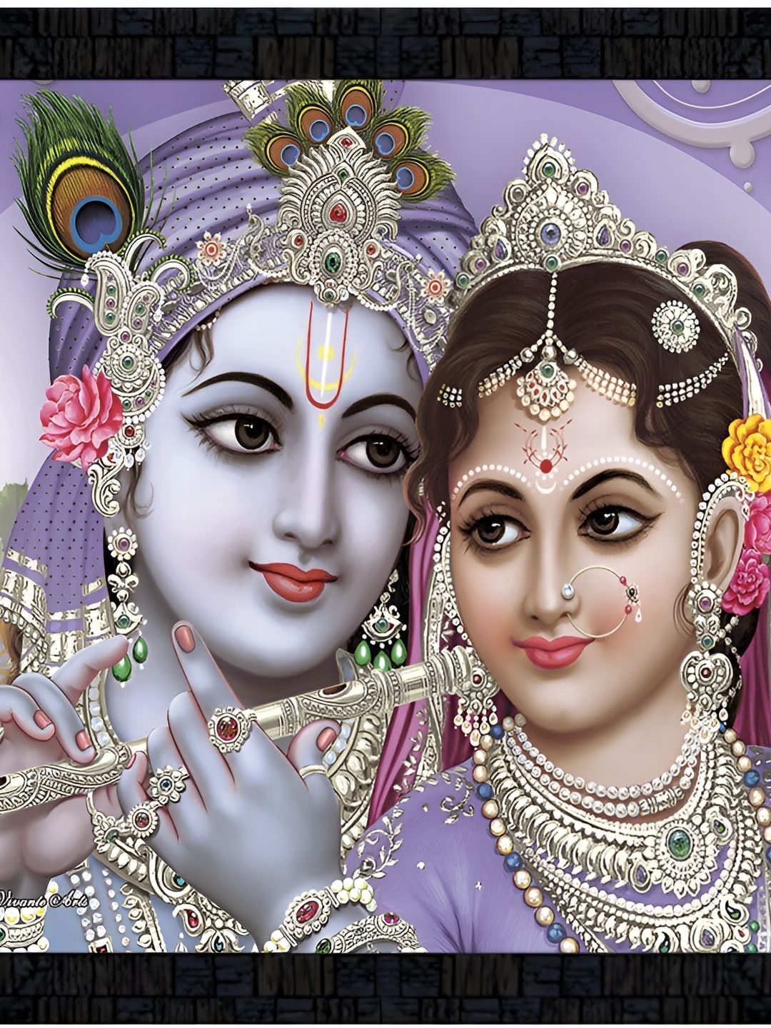 PnF Black & Purple Wooden & Paper Religious Wall Art-picture-23