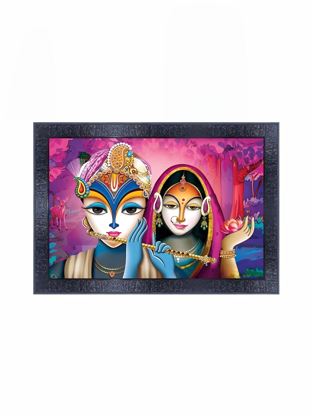 PnF Black & Blue Wooden Religious Wall Painting-picture-15