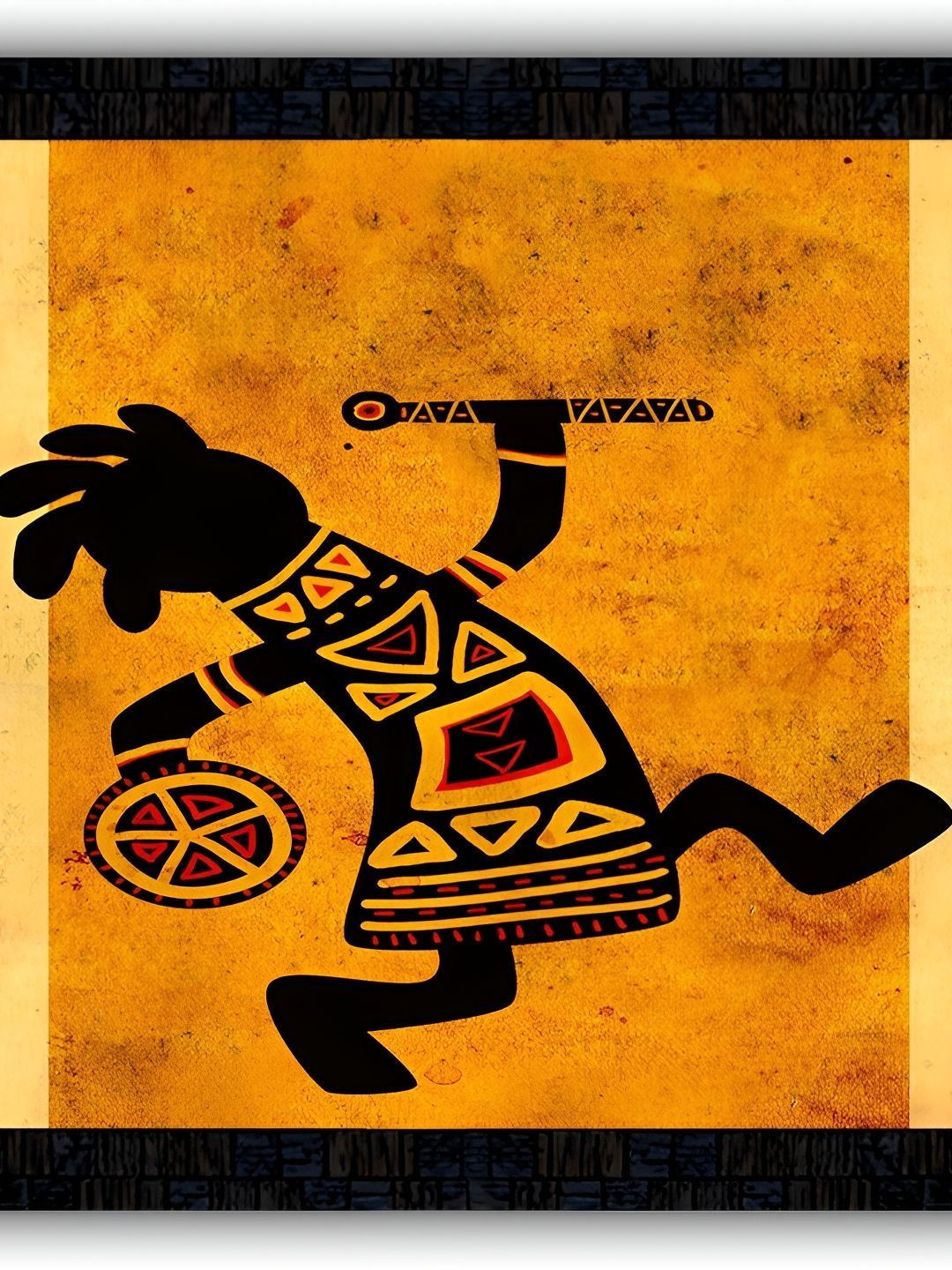 PnF Black & Mustard Abstract Wall Art-picture-23