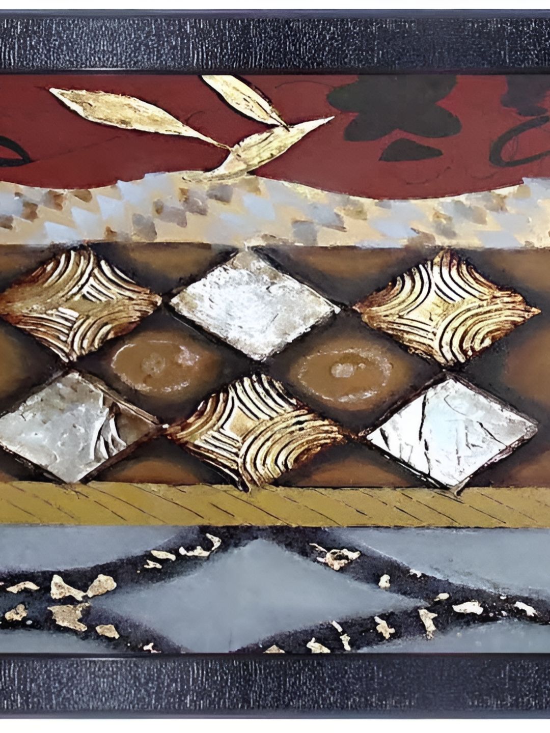 PnF Black & Blue Paper Abstract Wall Paintings-picture-20