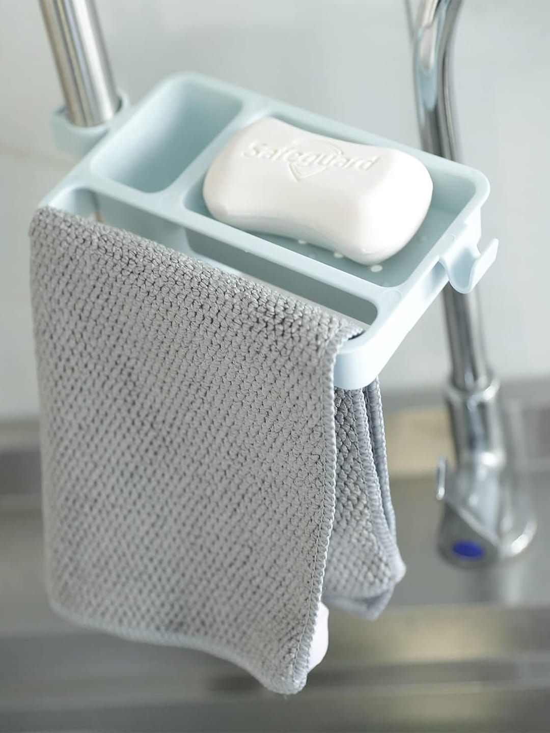 Kuber Industries Blue Classic Matte Soap Dispenser Bathroom Accessories-picture-40