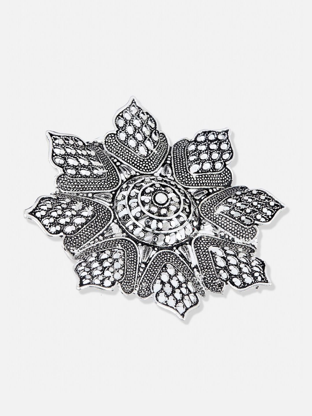 ATIBELLE Silver Plated Adjustable Finger Ring