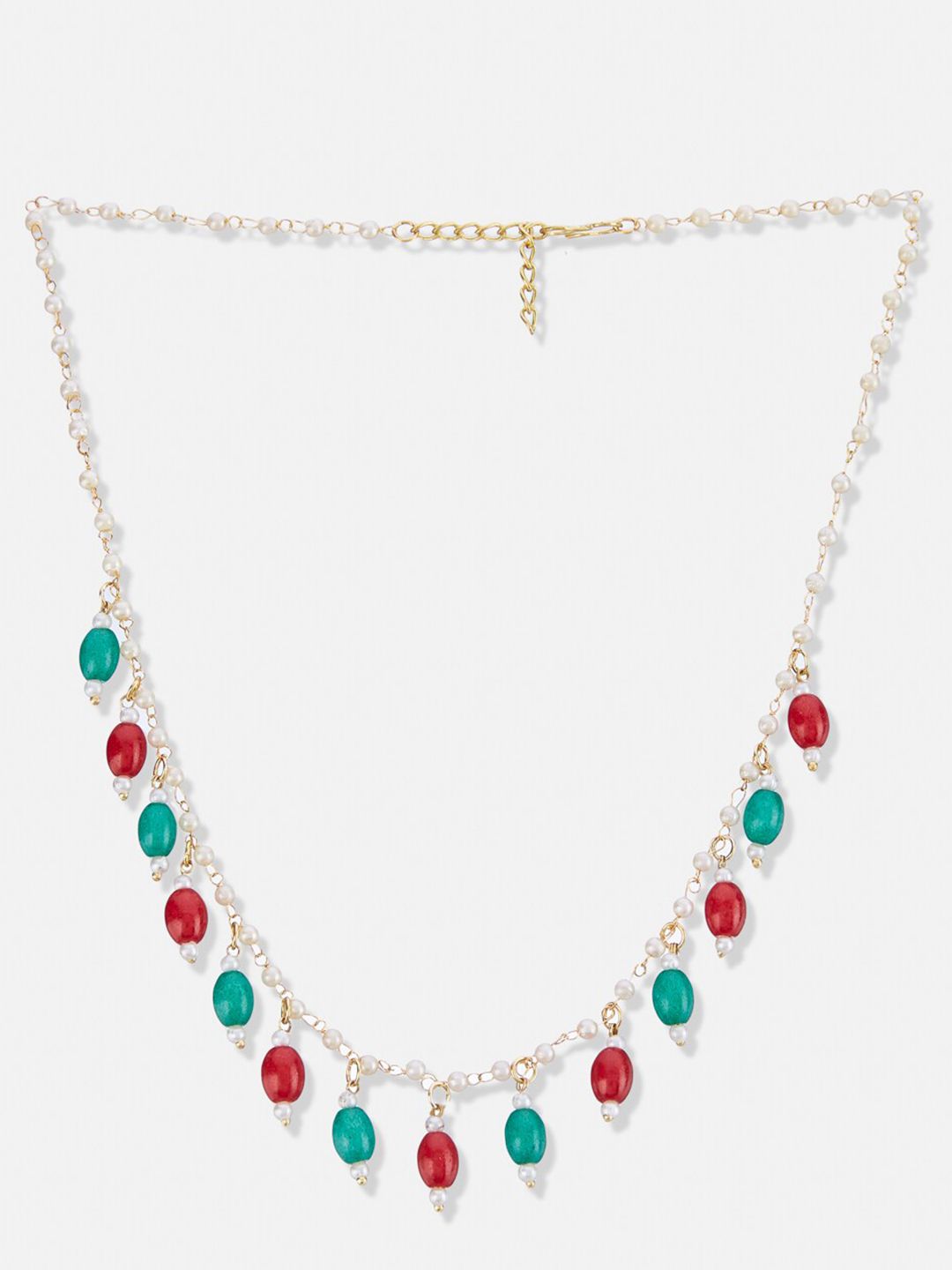 ATIBELLE Gold-Plated Stone-Studded Necklace