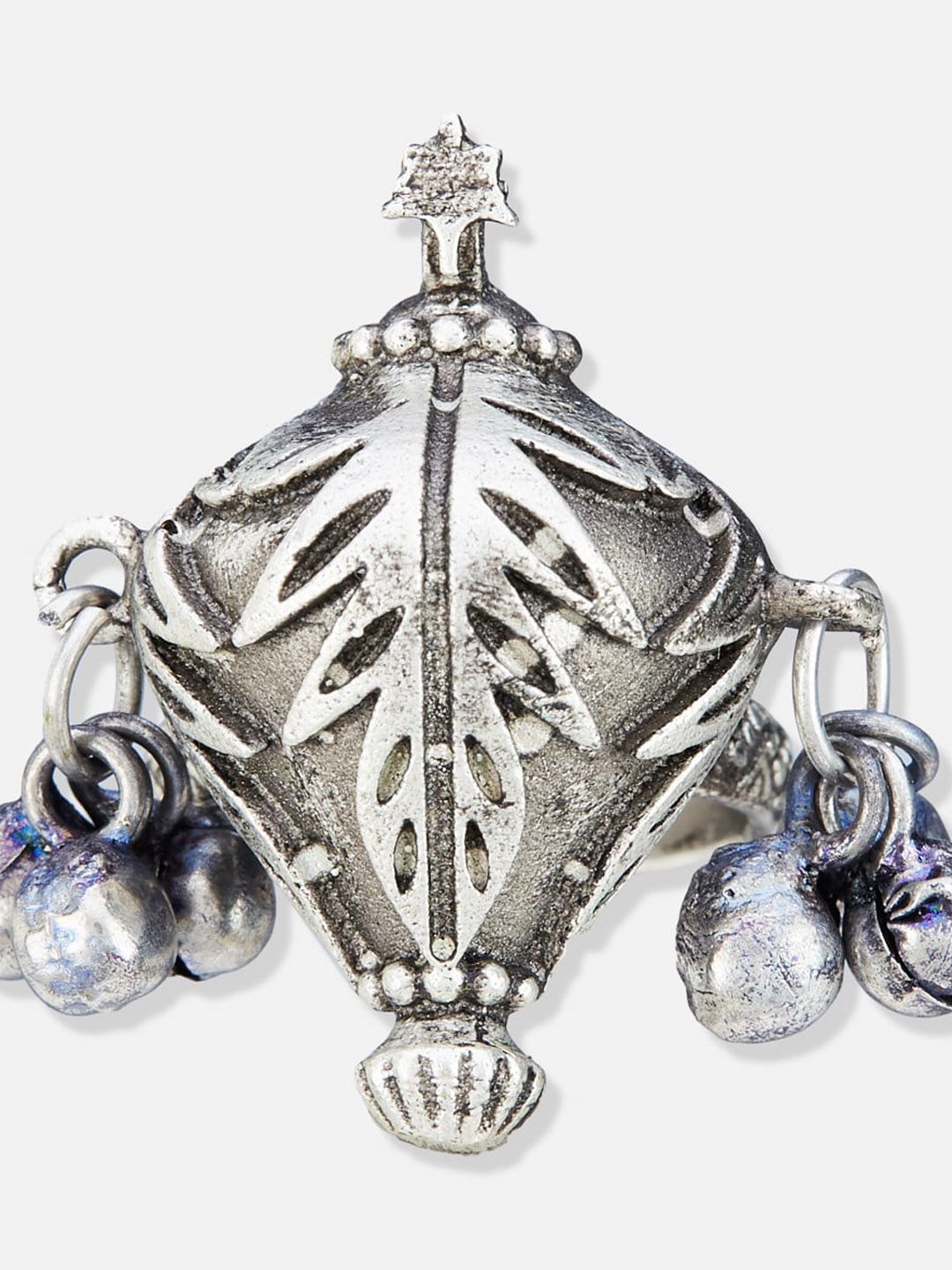 ATIBELLE Silver-Plated Finger Ring