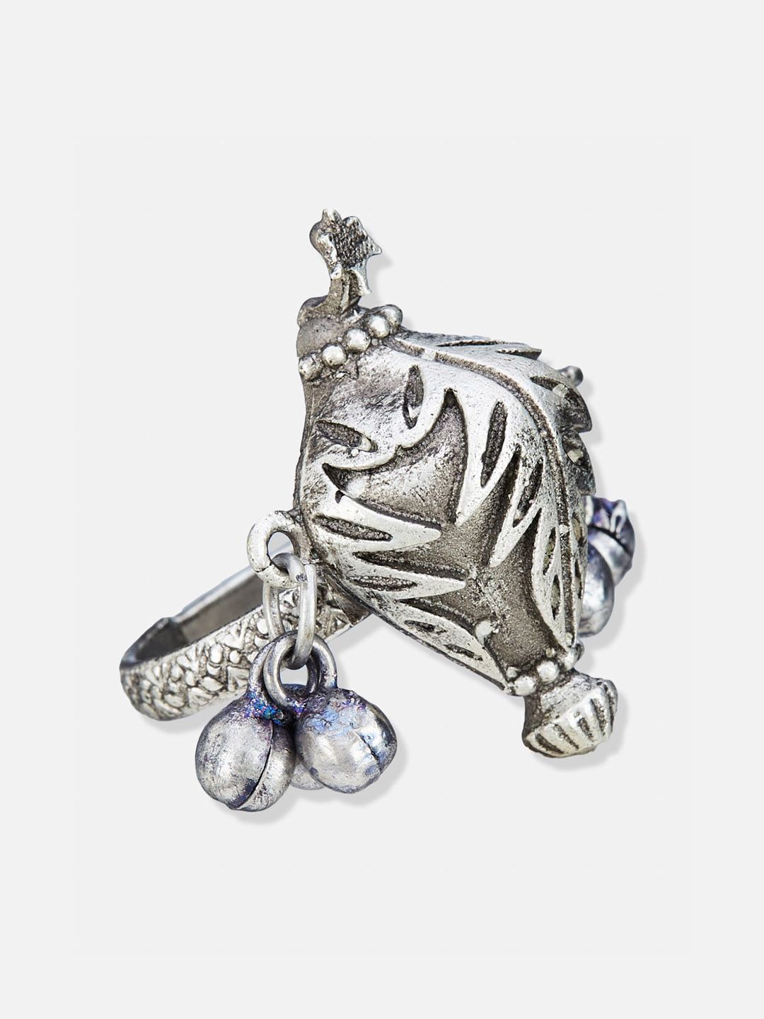 ATIBELLE Silver-Plated Finger Ring