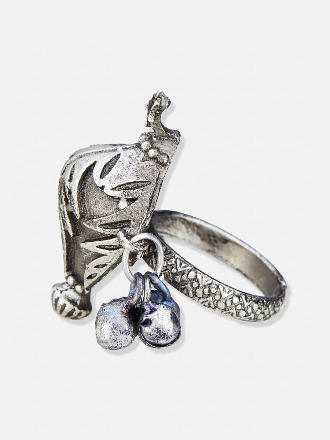 ATIBELLE Silver-Plated Finger Ring