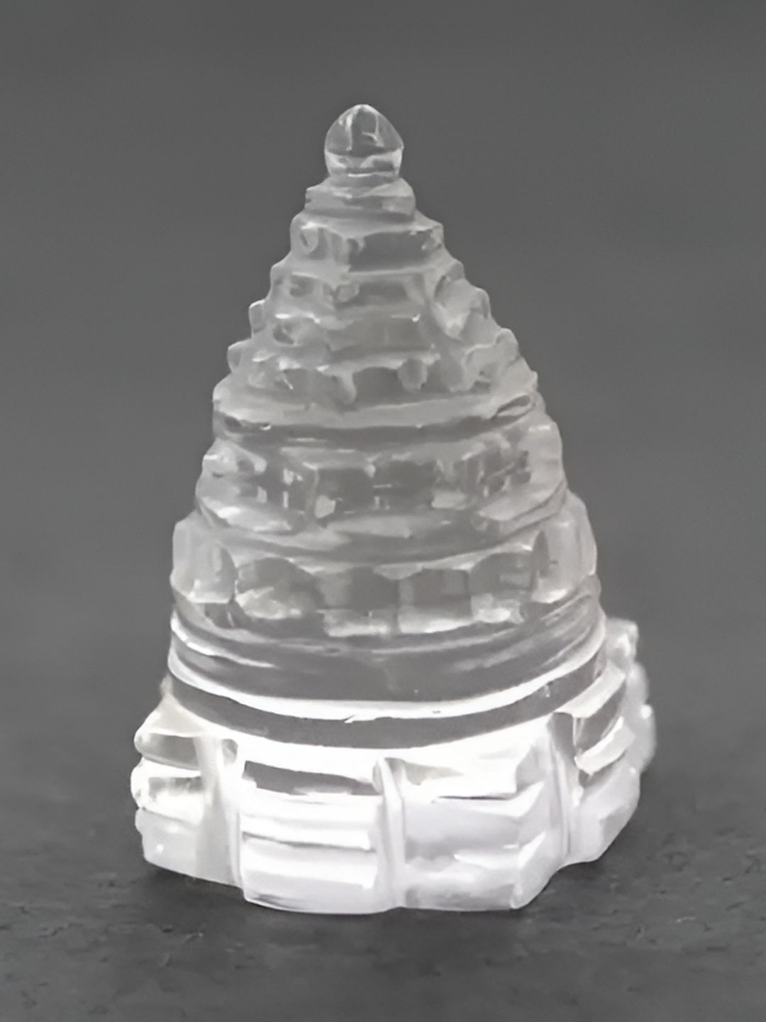 Navyaksh White Glass Religious Small Shri Yantra Showpiece-image-45