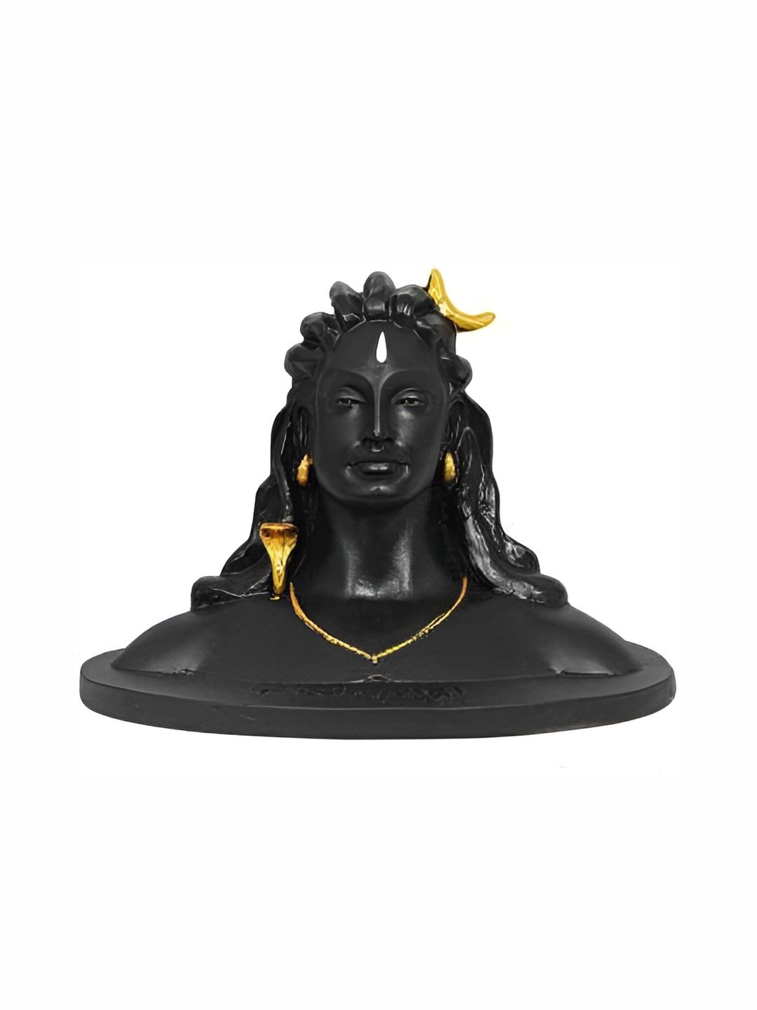 Navyaksh Black & Gold Toned Adiyogi Shiva Religious Idol Showpiece-picture-23