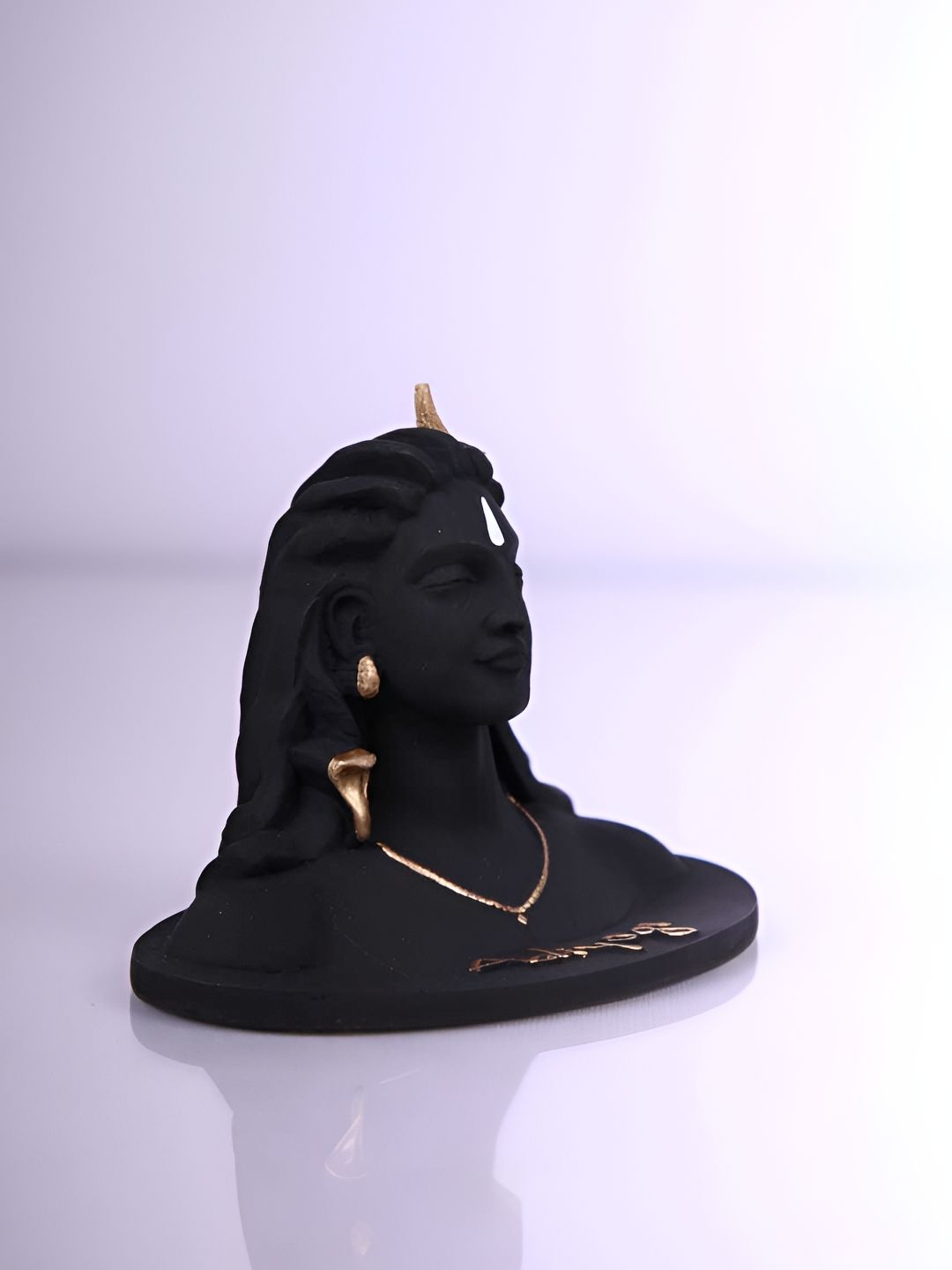 Navyaksh Black & Gold Toned Adiyogi Shiva Religious Idol Showpiece-picture-14