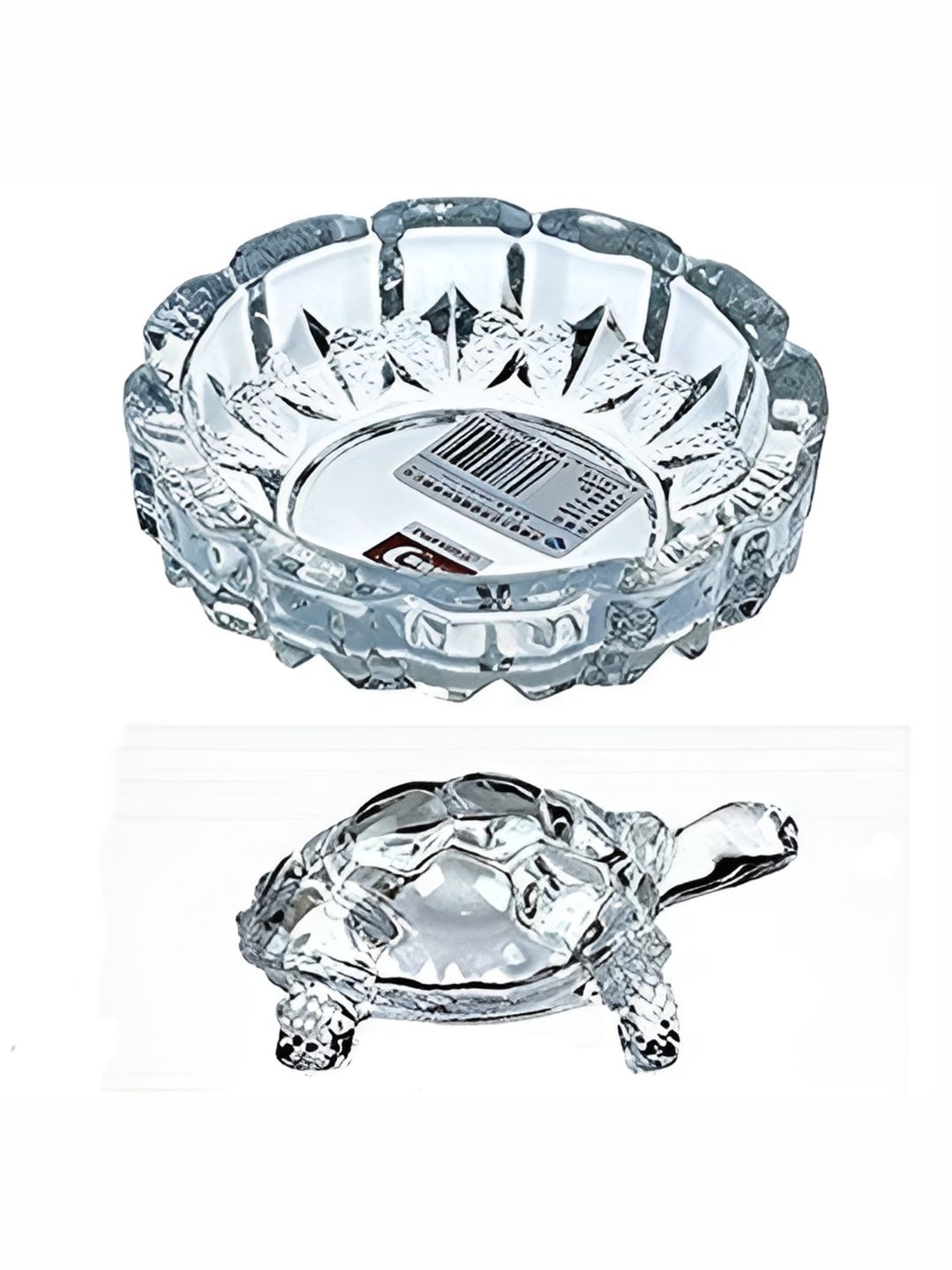 Navyaksh White Glass Tortuire Showpiece-image-43