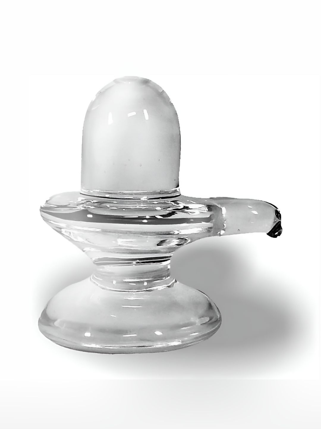 Navyaksh White Glass Shiv Ling Showpiece-image-40